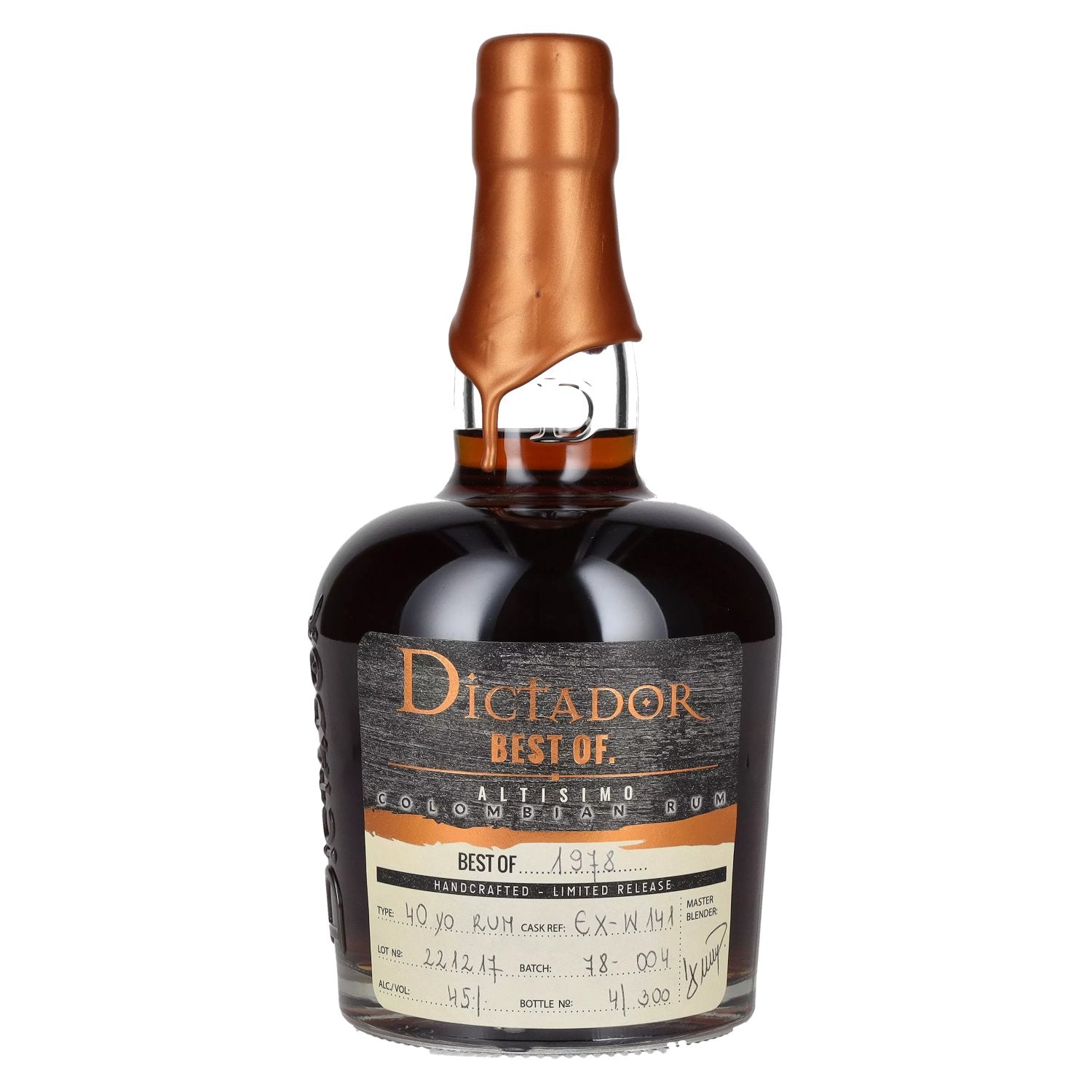 Dictador BEST OF 1978 ALTISIMO Colombian Rum Limited Release 45% Vol. 0,7l