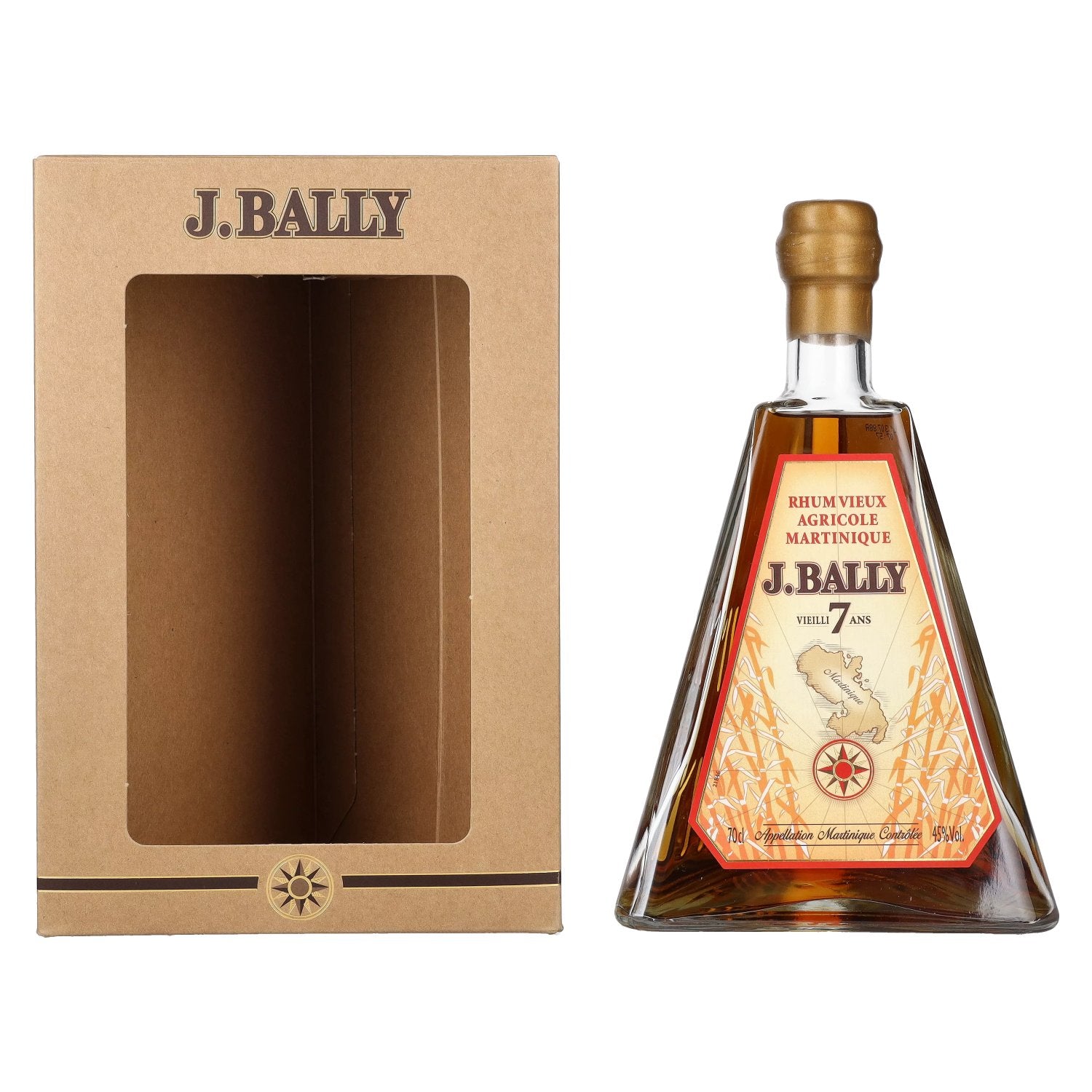 J. Bally Rhum Vieux Agricole Martinique 7 Ans D'Age 45% Vol. 0,7l in Giftbox