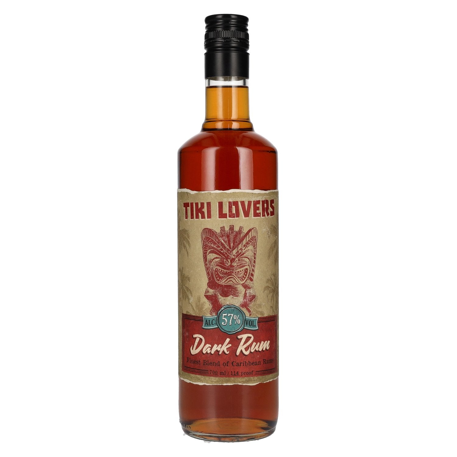 Tiki Lovers Dark Rum Finest Caribbean Blend 57% Vol. 0,7l