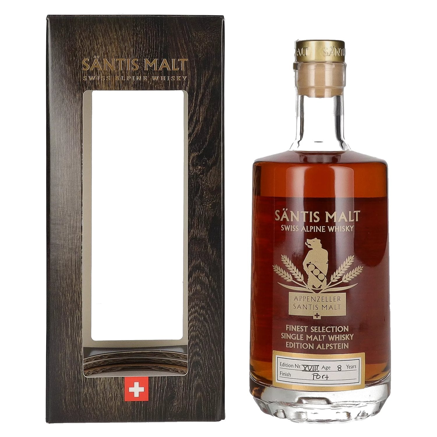 Saentis Malt Appenzeller Single Malt EDITION ALPSTEIN N XVIII 48% Vol. 0,5l in Giftbox