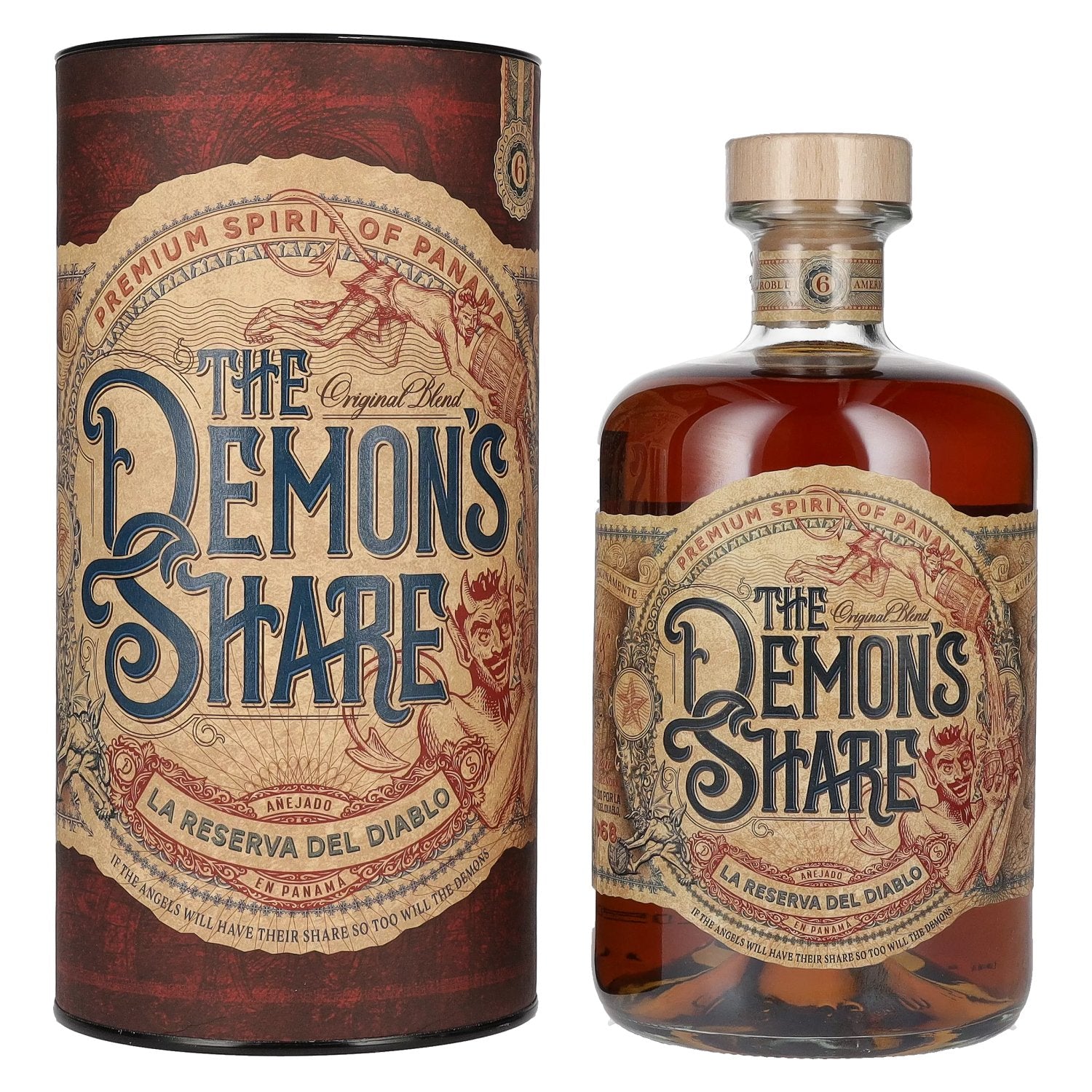 The Demon's Share 6 Years Old Spirit Drink 40% Vol. 0,7l in Giftbox