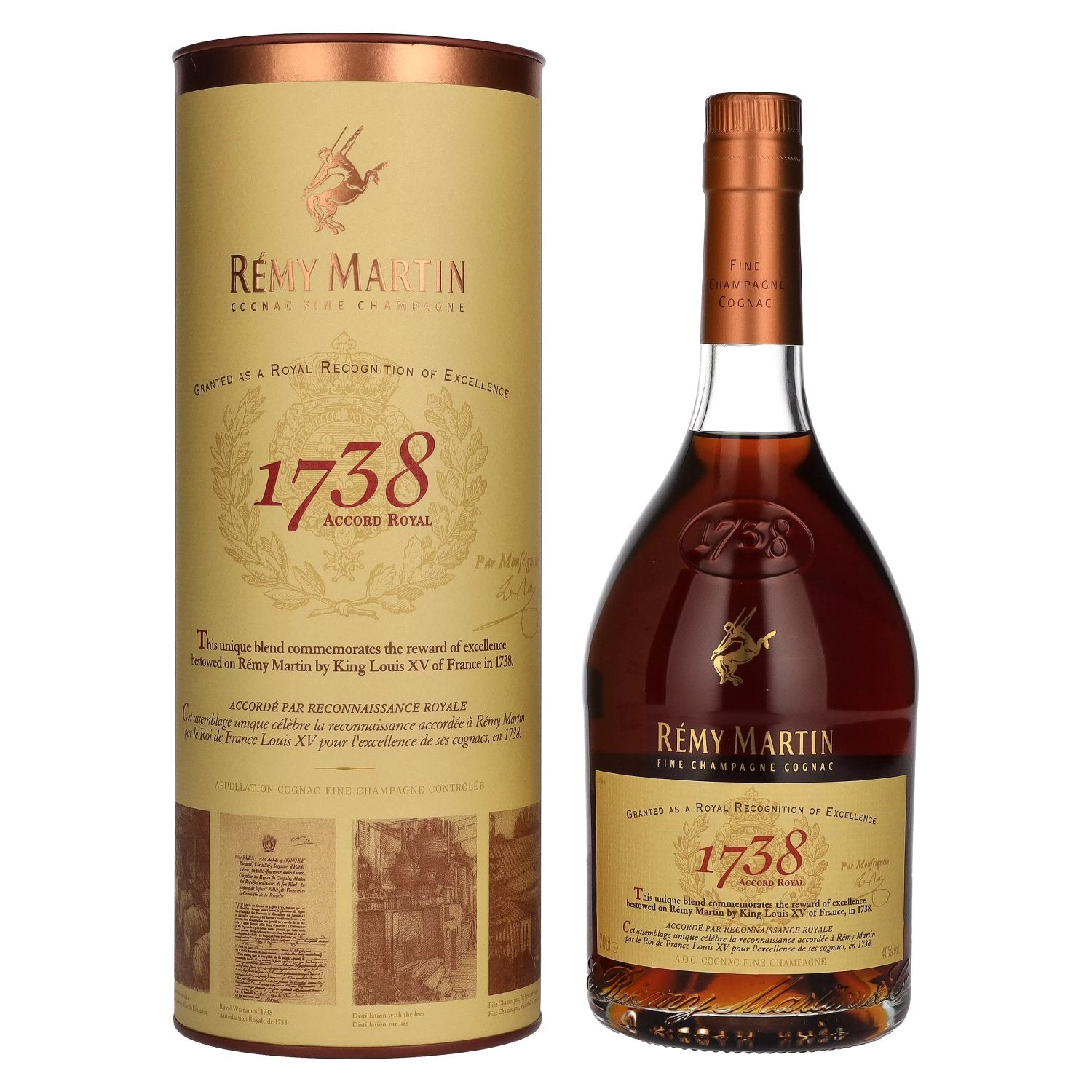 Remy Martin 1738 ACCORD ROYAL Cognac Fine Champagne 40% Vol. 0,7l in Giftbox