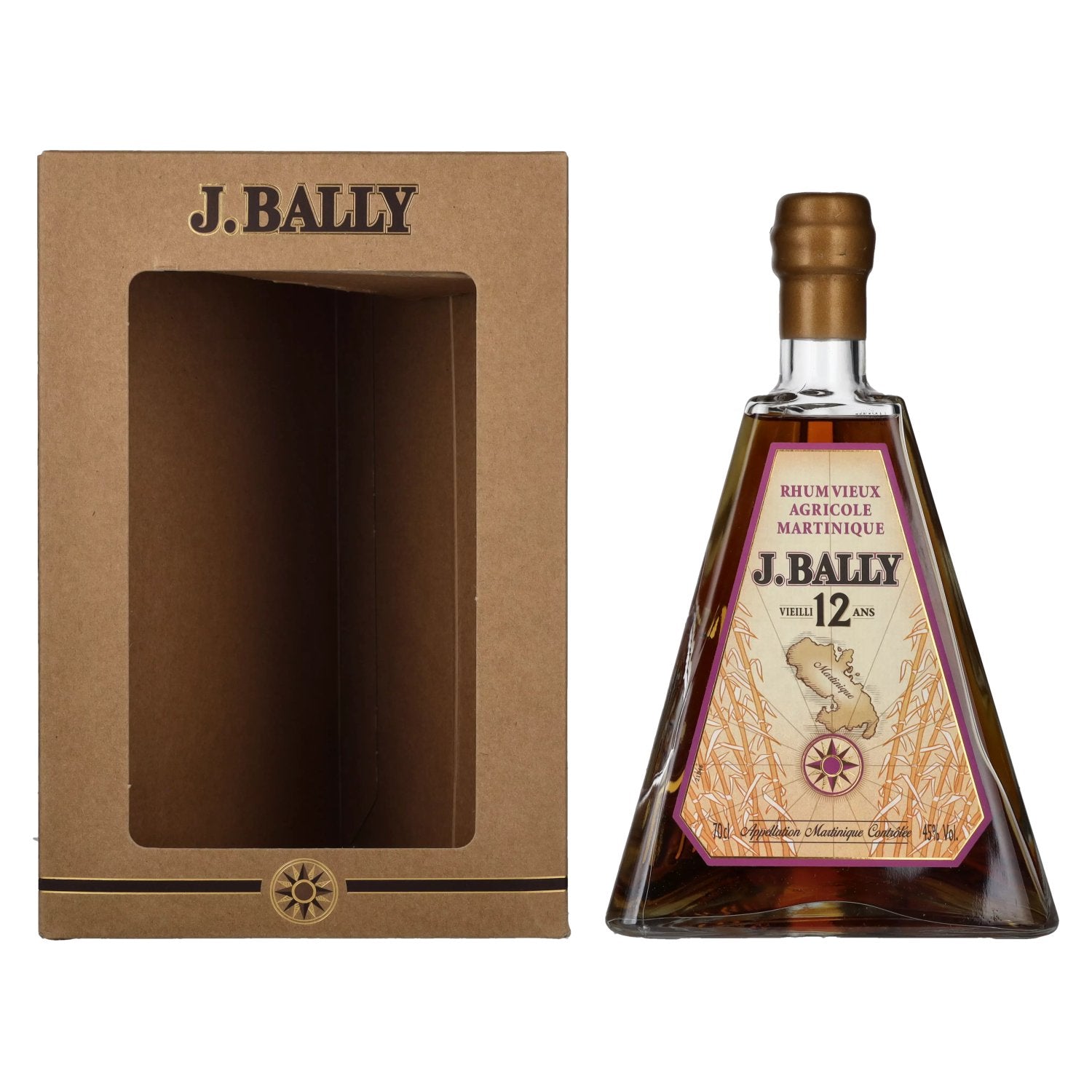 J. Bally Rhum Vieux Agricole Martinique 12 Ans D'Age 45% Vol. 0,7l in Giftbox