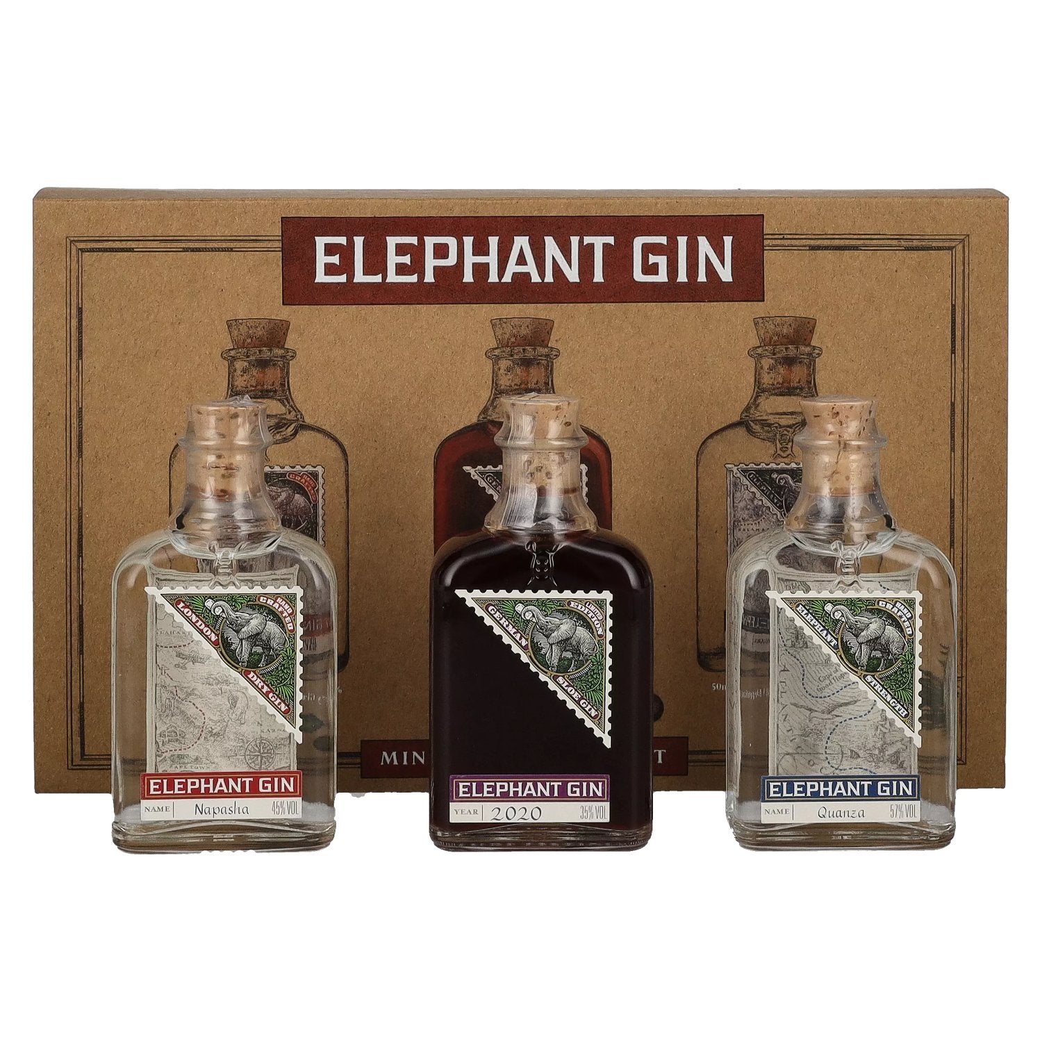 Elephant Gin Miniature Sample Set 45,7% Vol. 3x0,05l