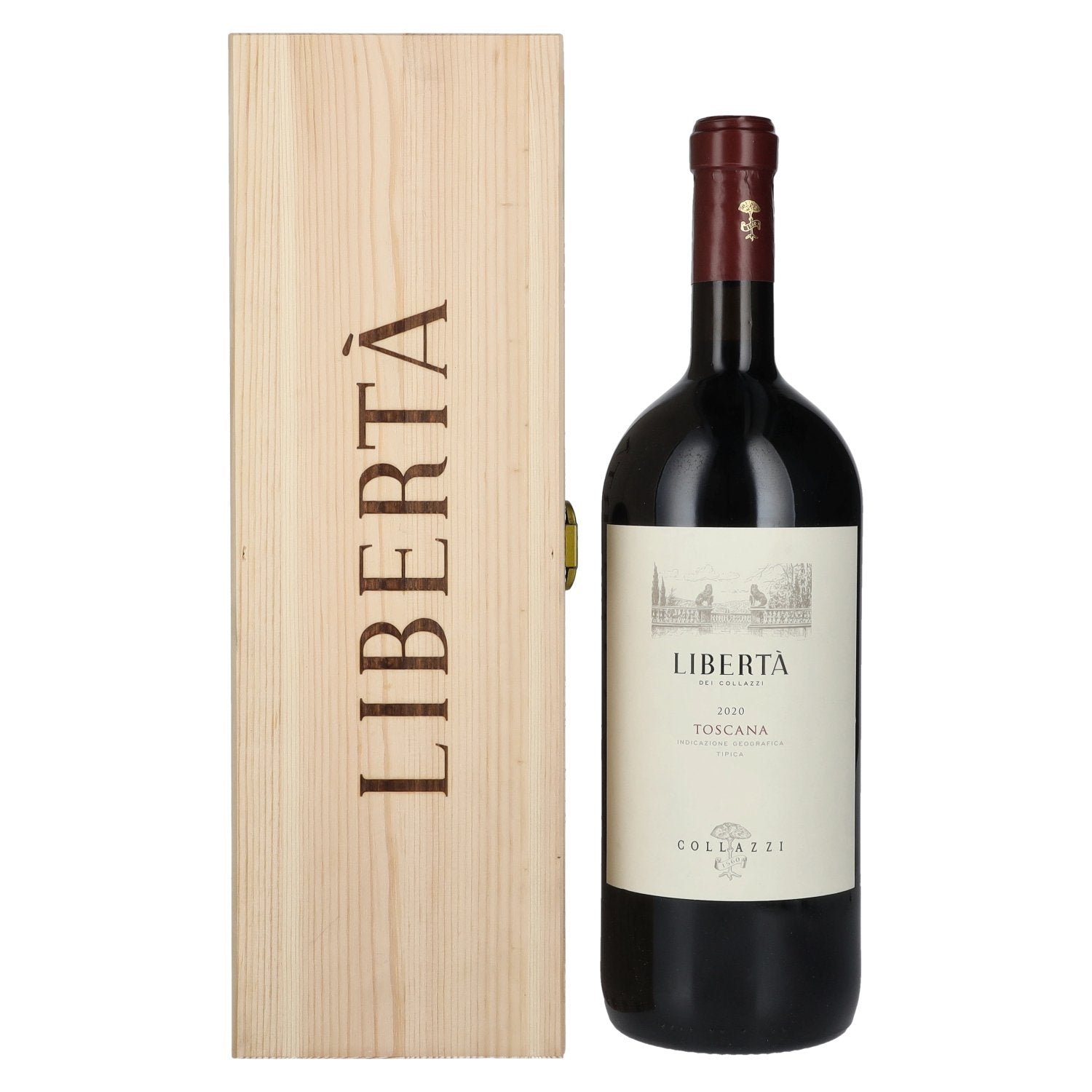 Collazzi LIBERTA Toscana IGT 2020 13,5% Vol. 1,5l in Holzkiste