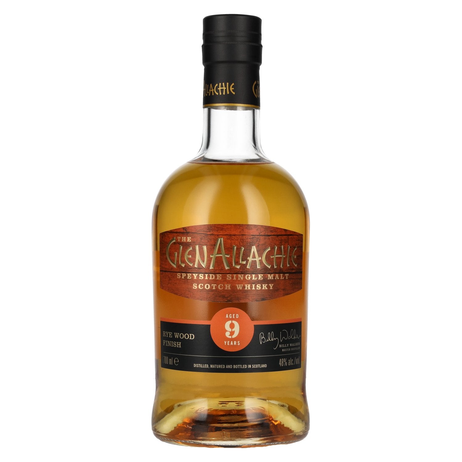 The GlenAllachie 9 Years Old RYE CASK FINISH 48% Vol. 0,7l