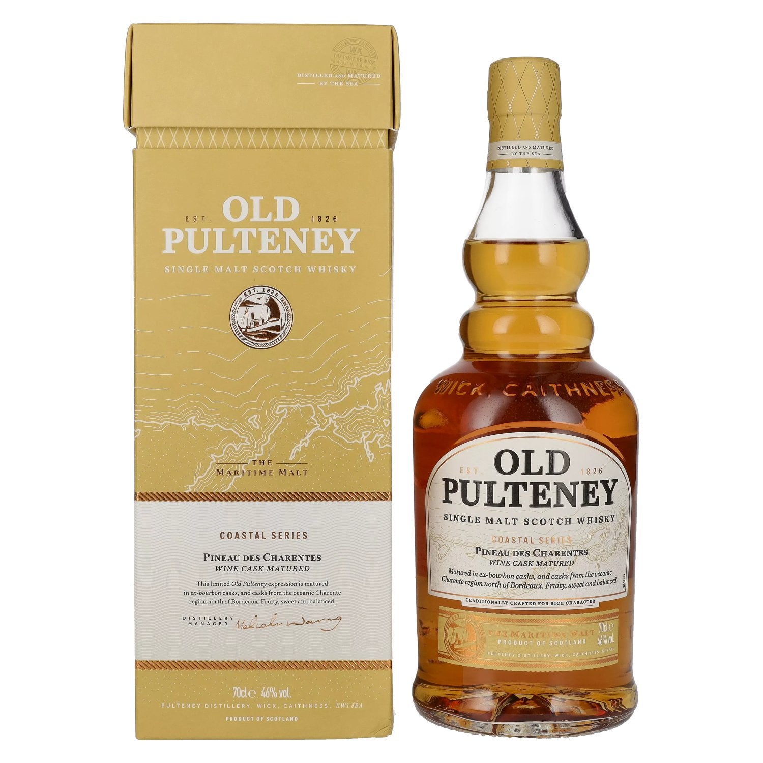 Old Pulteney Coastal Series PINEAU DES CHARENTES 46% Vol. 0,7l in Giftbox