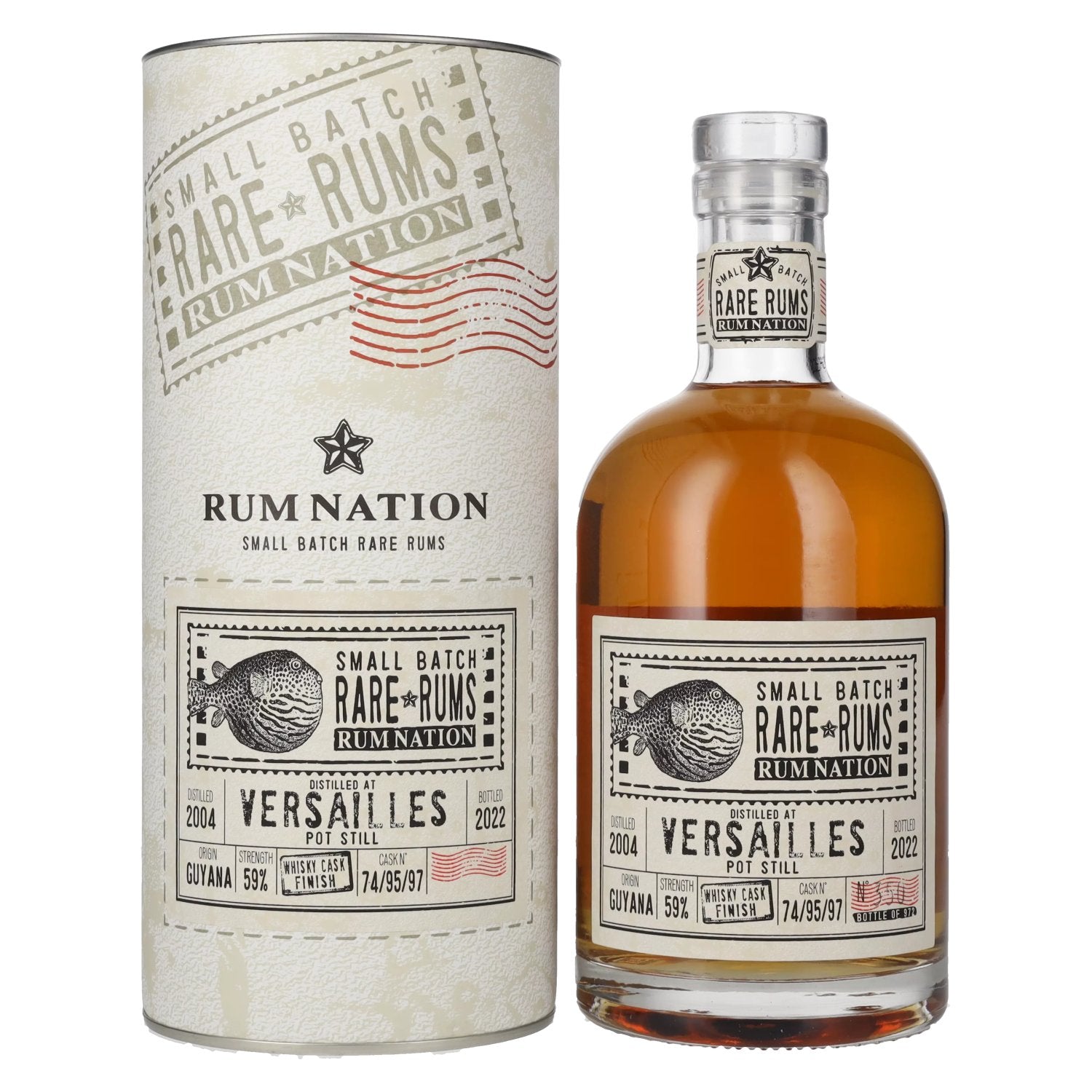 Rum Nation Rare Rums VERSAILLES 2004/2022 59% Vol. 0,7l in Giftbox