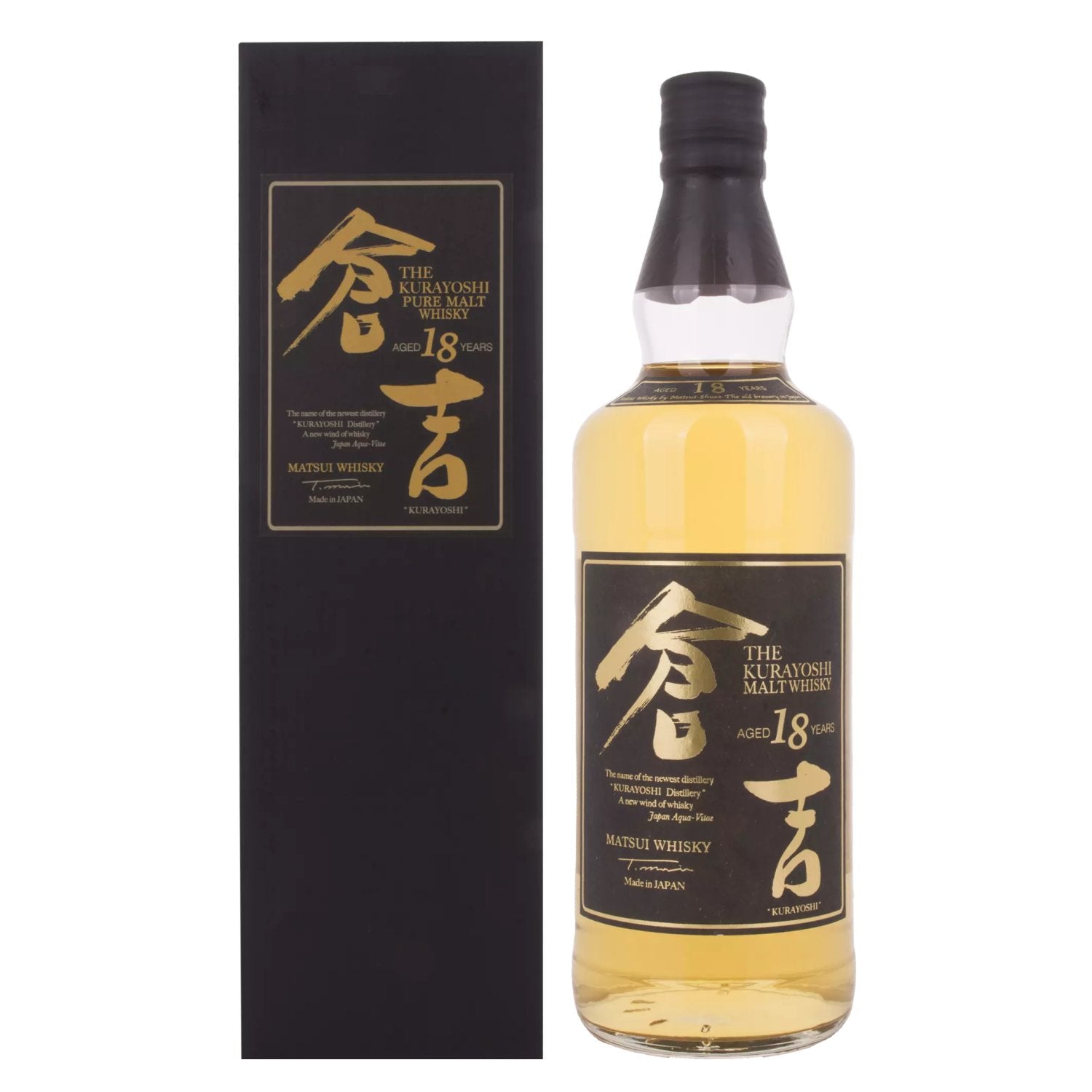 Matsui Whisky THE KURAYOSHI 18 Years Old Pure Malt Whisky 50% Vol. 0,7l in Giftbox