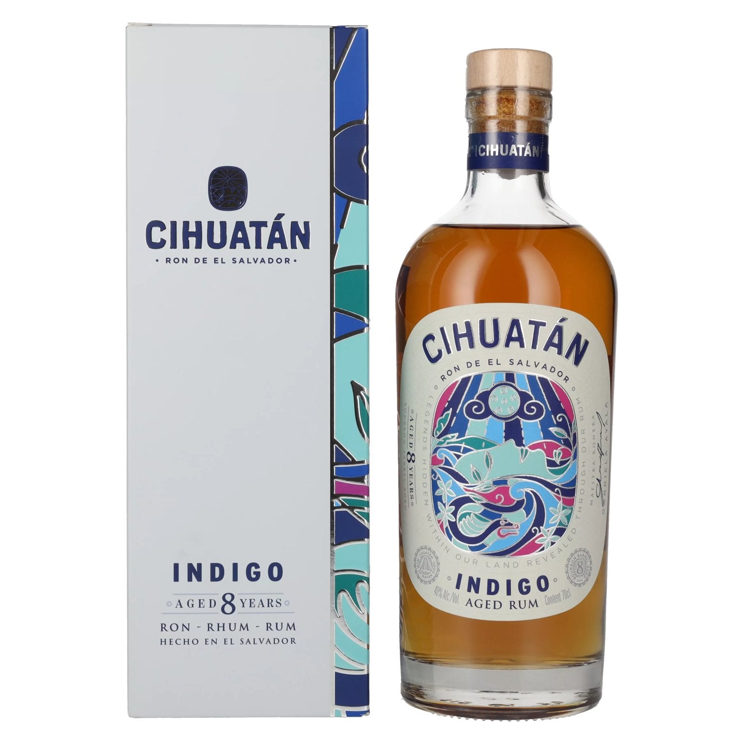 Cihuatan 8 Years INDIGO Rum El Salvador 40% Vol. 0,7l in Giftbox