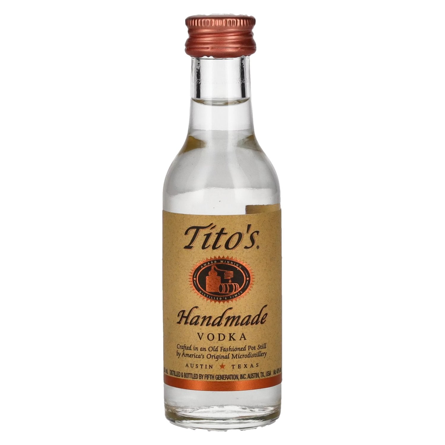 Tito's Handmade Vodka 40% Vol. 0,05l