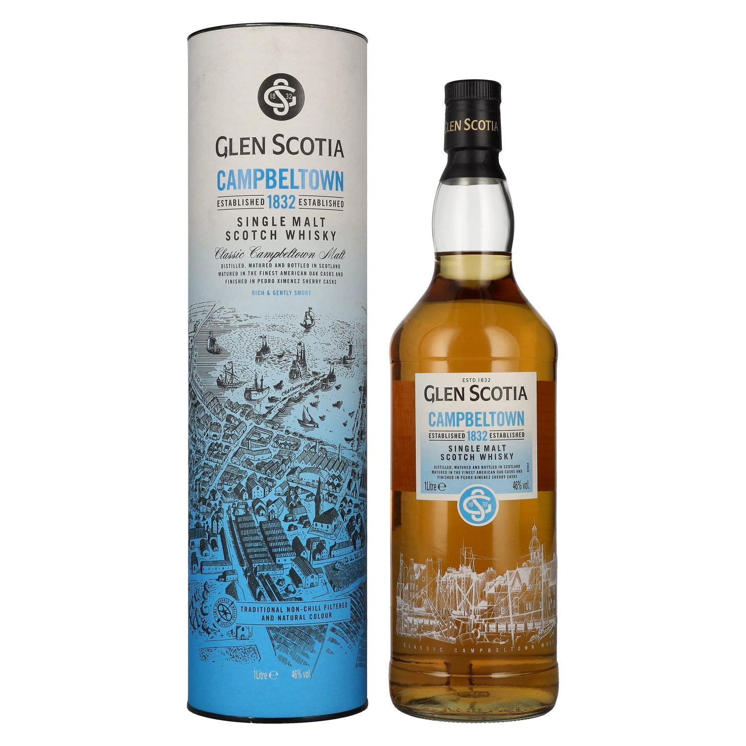 Glen Scotia Campbeltown 1832 Single Malt 46% Vol. 1l in Giftbox