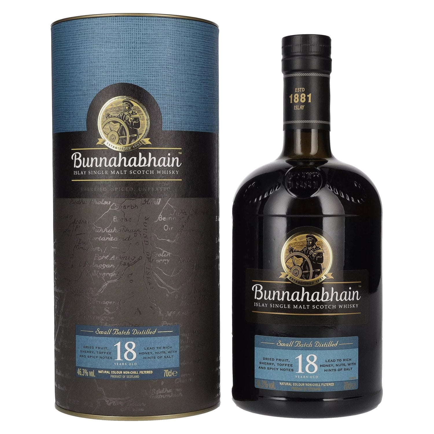 Bunnahabhain 18 Years Old Islay Single Malt Scotch Whisky 46,3% Vol. 0,7l in Giftbox