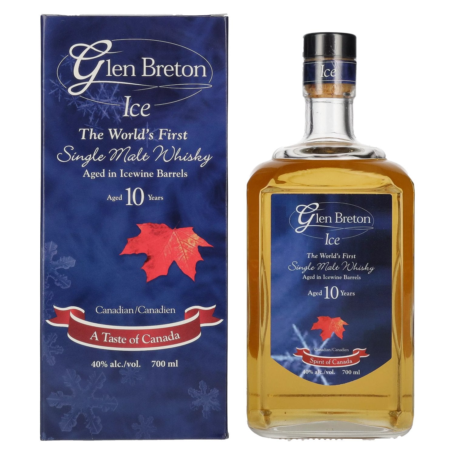 Glen Breton Ice 10 Years Old Aged in Icewine Barrels 40% Vol. 0,7l in Giftbox