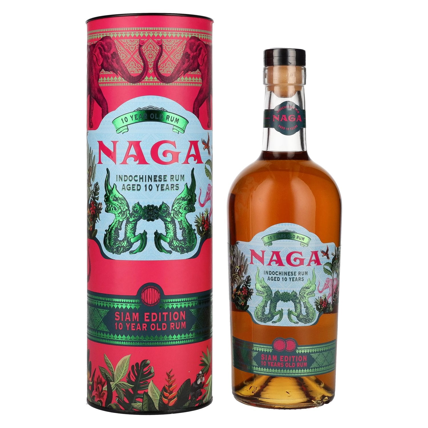 Naga 10 Years Old Asian Rum SIAM EDITION 40% Vol. 0,7l in Giftbox