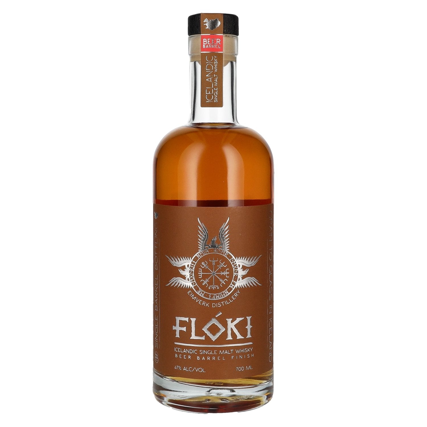 Floki Icelandic Single Malt Whisky BEER BARREL Finish 47% Vol. 0,7l