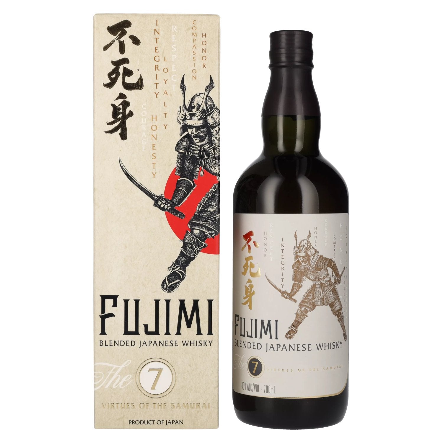 Fujimi The 7 Virtues Blended Japanese Whisky 40% Vol. 0,7l in Giftbox