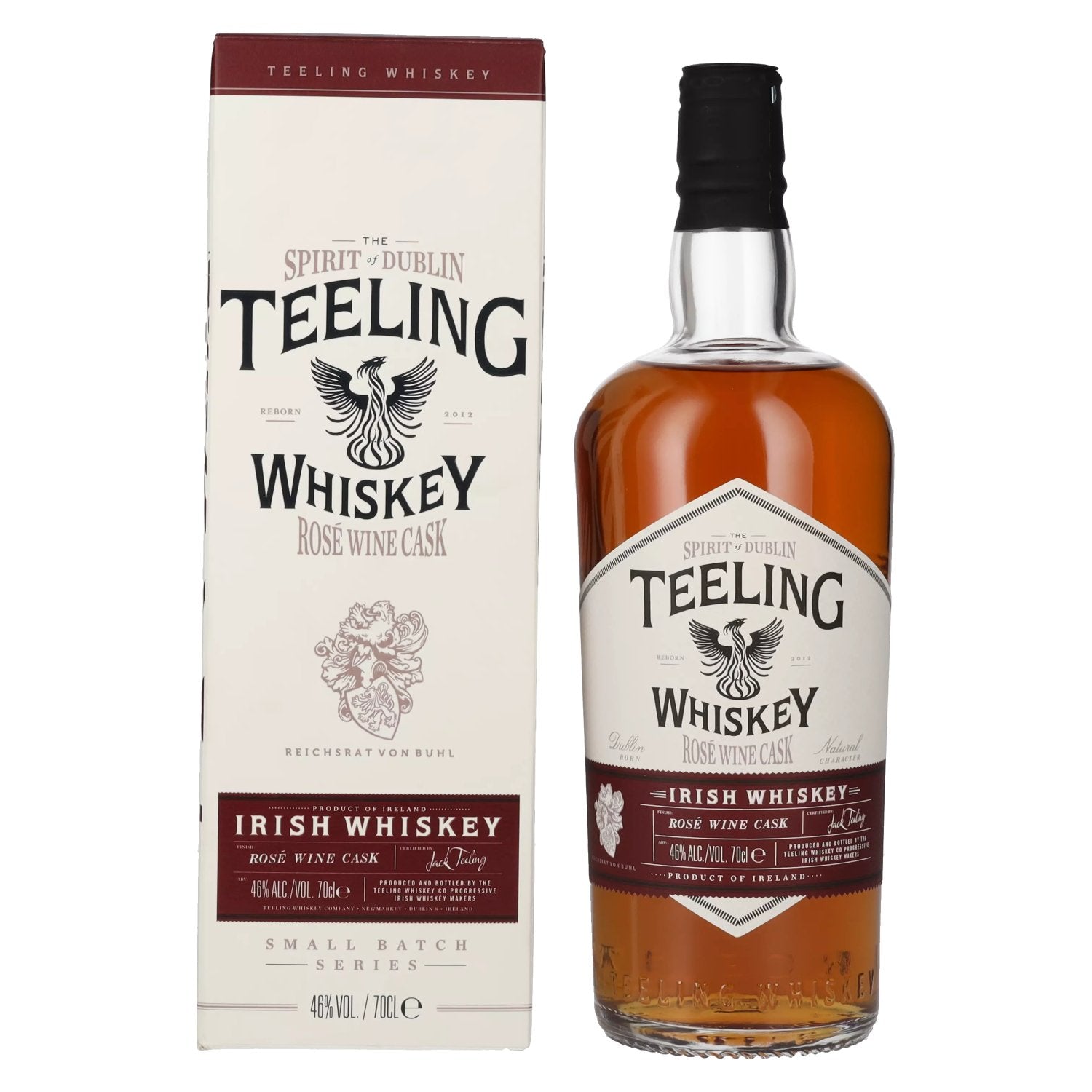 Teeling Whiskey Rose Wine Cask 46% Vol. 0,7l in Giftbox