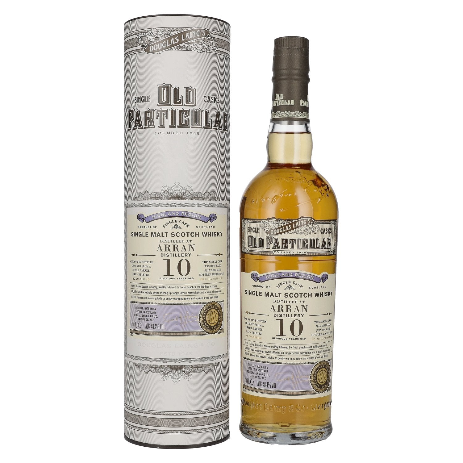 Douglas Laing OLD PARTICULAR Arran 10 Years Old Single Malt 2013 48,4% Vol. 0,7l in Giftbox