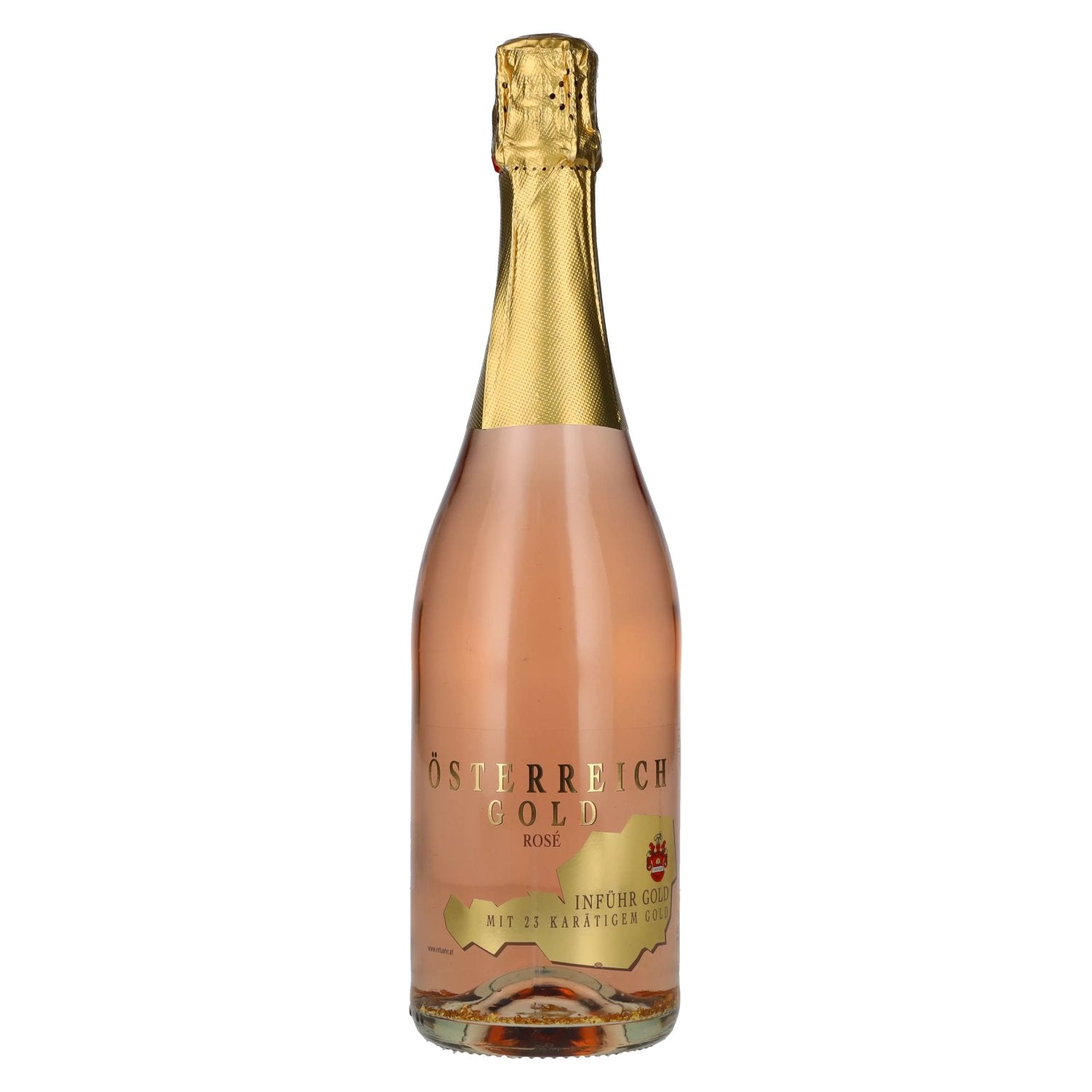 OEsterreich Gold Rose - with 23 Karat Blattgold 9,5% Vol. 0,75l