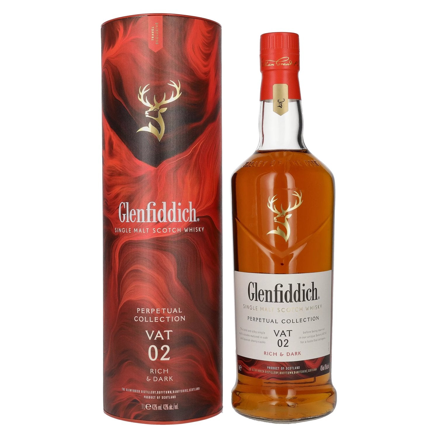 Glenfiddich Perpetual Collection VAT 02 Rich & Dark 43% Vol. 1l in Giftbox