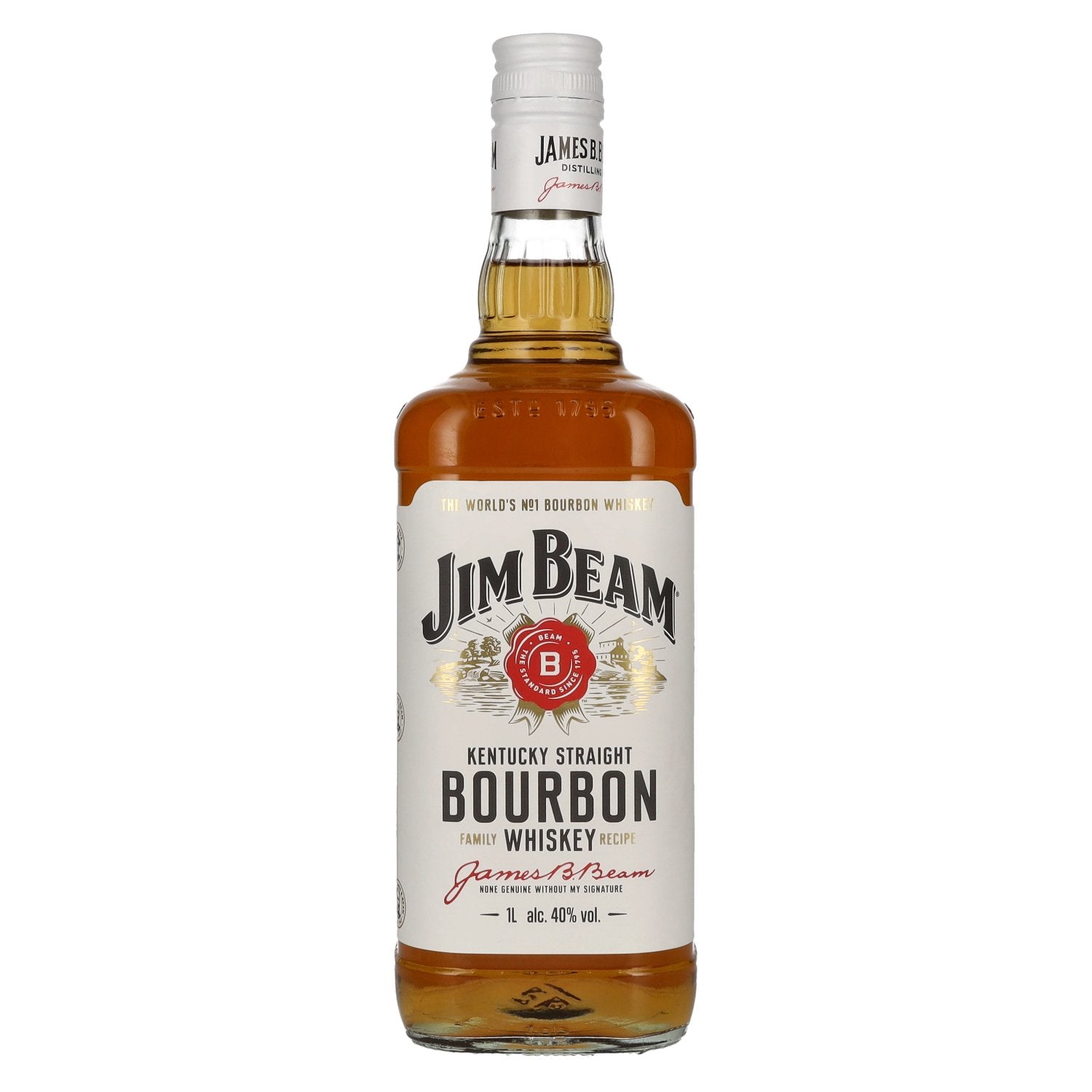 Jim Beam Kentucky Straight Bourbon Whiskey 40% Vol. 1l