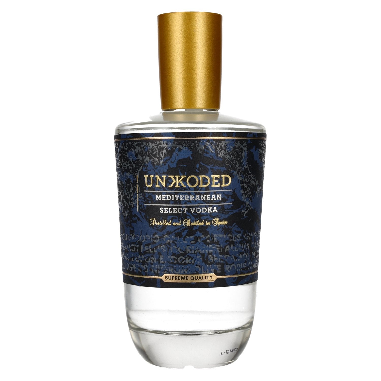 Unkkoded Mediterranean Select Vodka 40% Vol. 0,7l