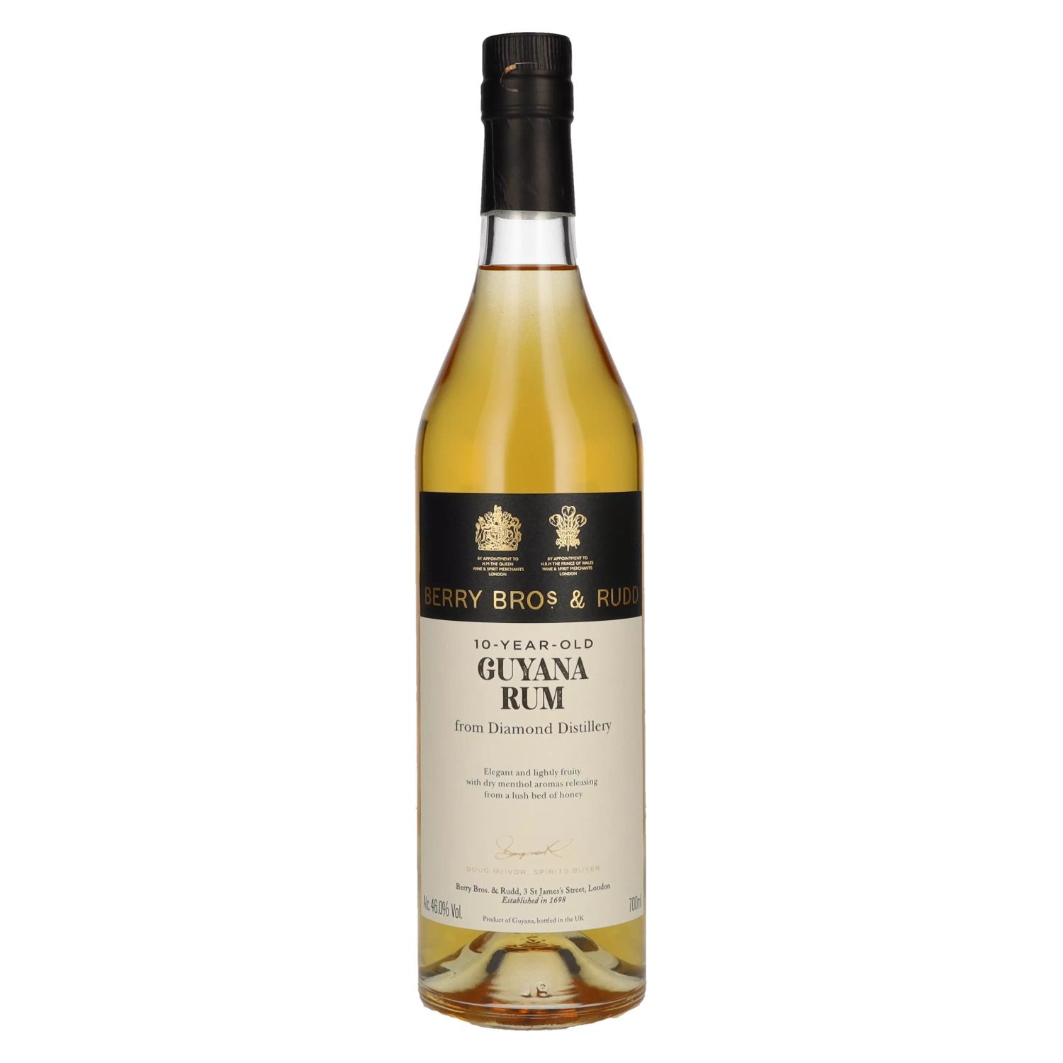 Berry Bros. & Rudd GUYANA 10 Years Old Rum from Diamond Distillery 46% Vol. 0,7l