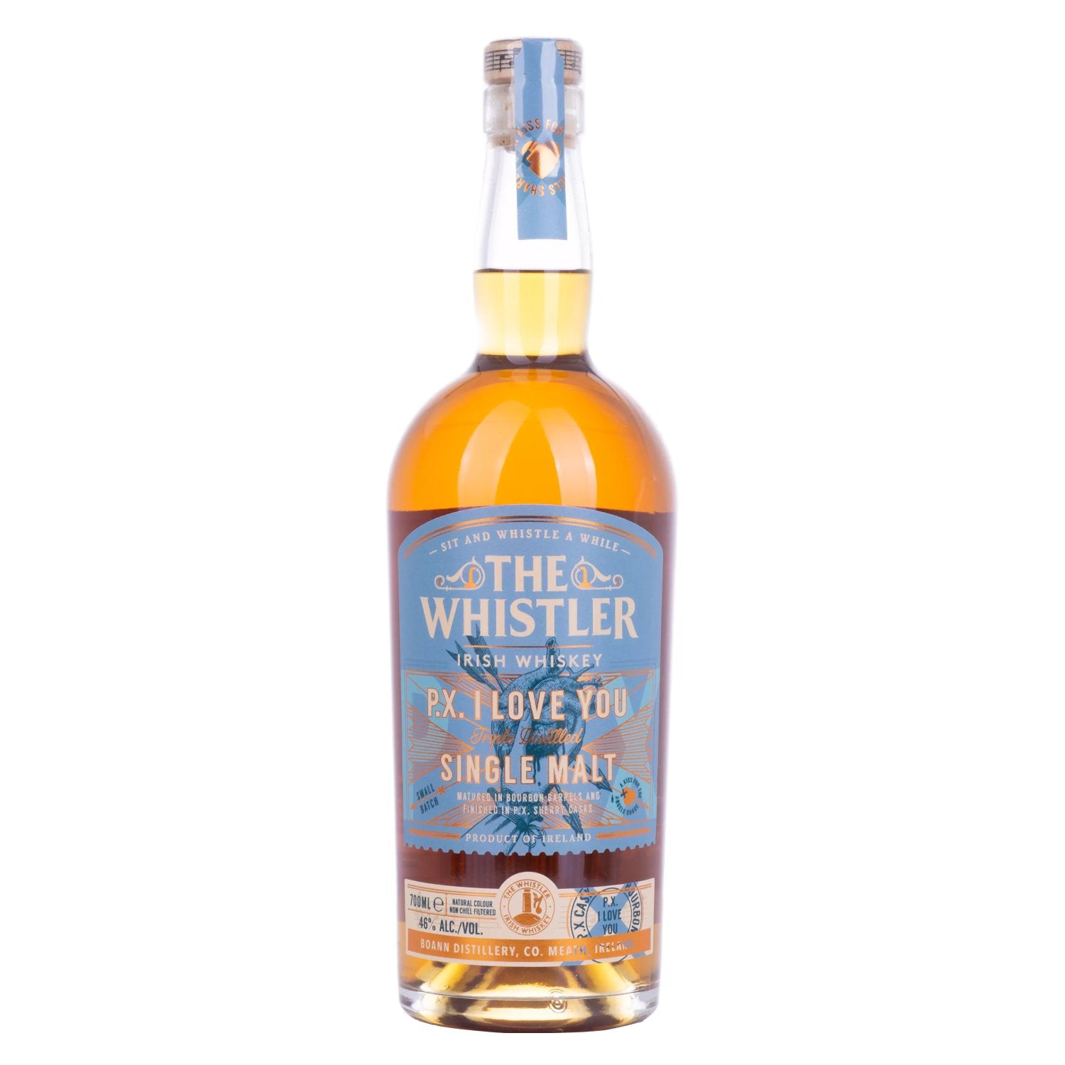 The Whistler Irish Whiskey P.X. I LOVE YOU Single Malt 46% Vol. 0,7l