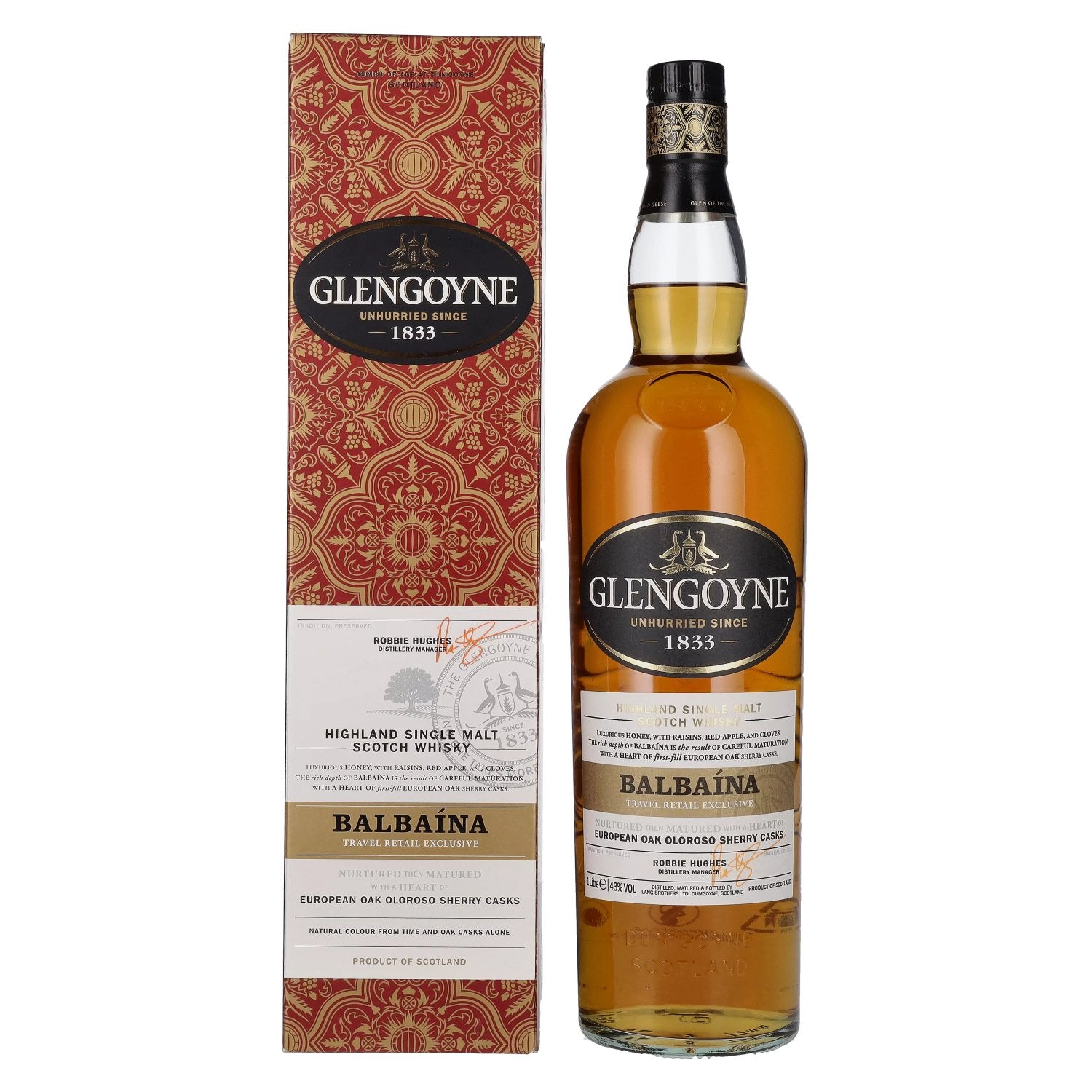 Glengoyne BALBAINA European Oak Oloroso Sherry Casks 43% Vol. 1l in Giftbox