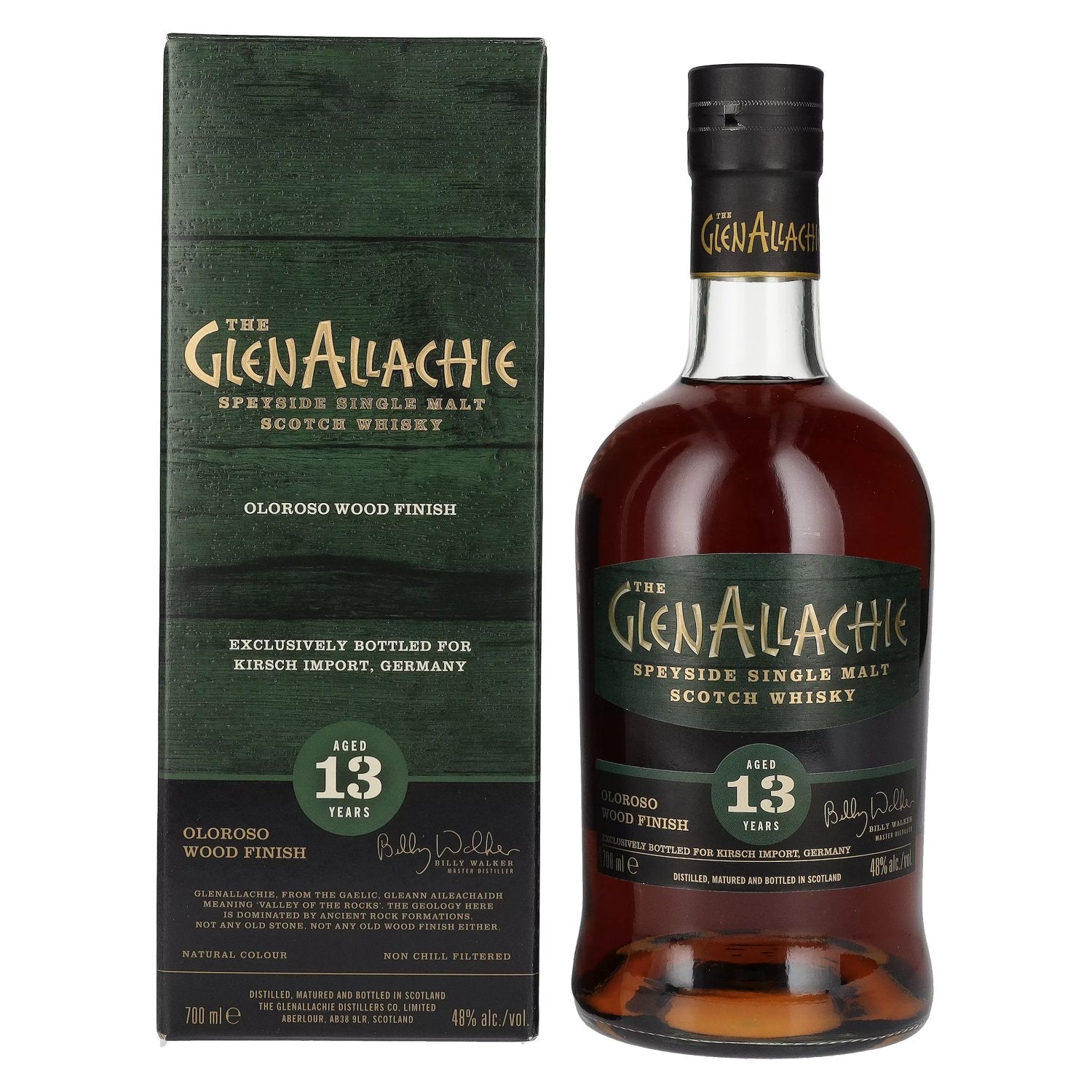 The GlenAllachie 13 Years Old OLOROSO WOOD FINISH 48% Vol. 0,7l in Giftbox