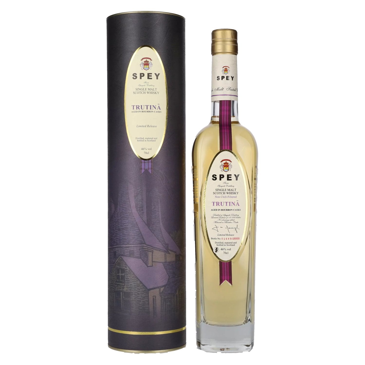 Spey TRUTINA Bourbon Casks Single Malt Scotch Whisky 46% Vol. 0,7l in Giftbox