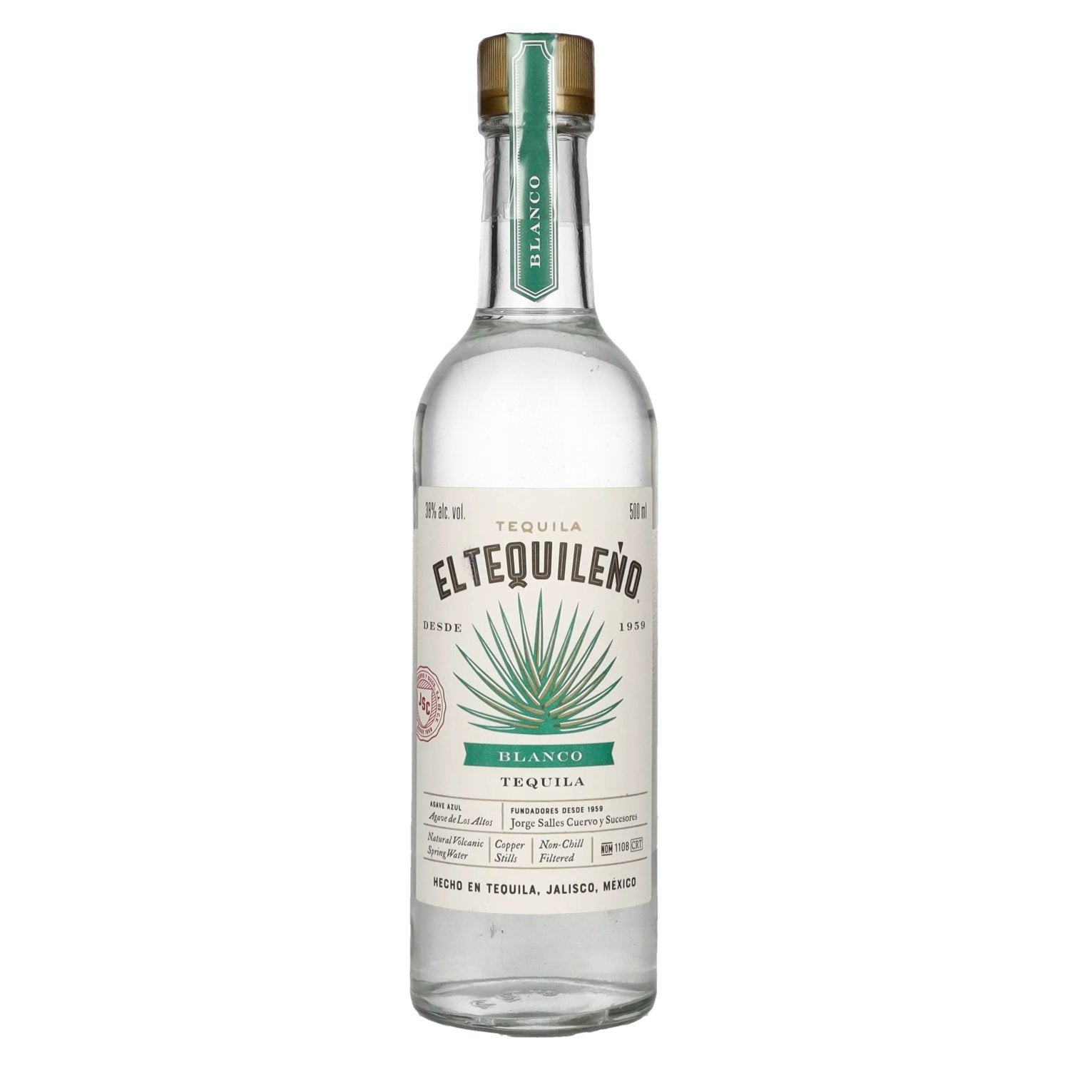 El Tequileno Blanco Tequila 38% Vol. 0,5l