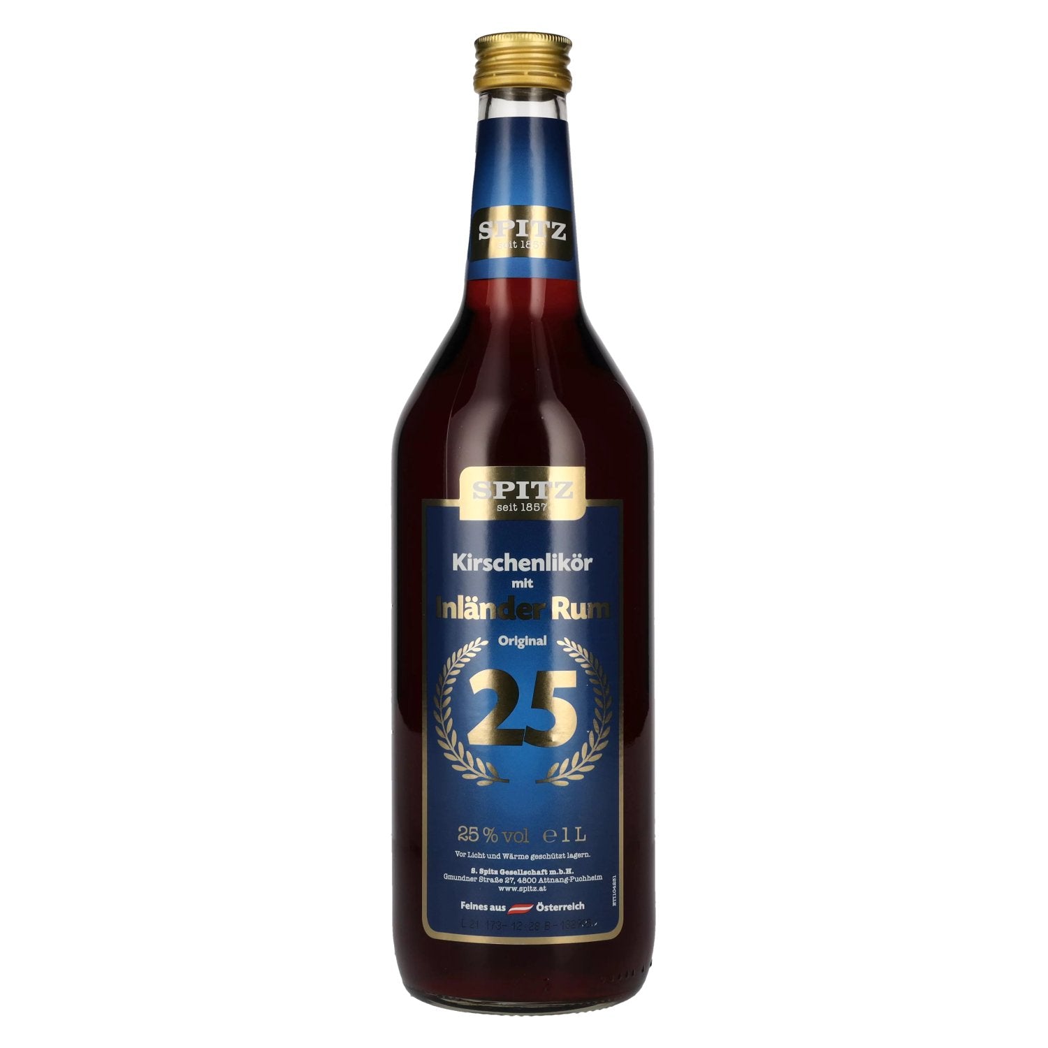 Spitz Kirschenlikoer with Inlaender Rum 25% Vol. 1l