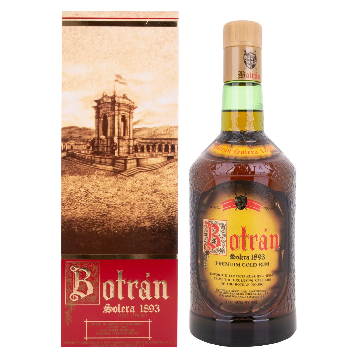 Botran Ron Solera 1893 PRIMERA EDICION Premium Gold Rum 40% Vol. 0,7l in Giftbox