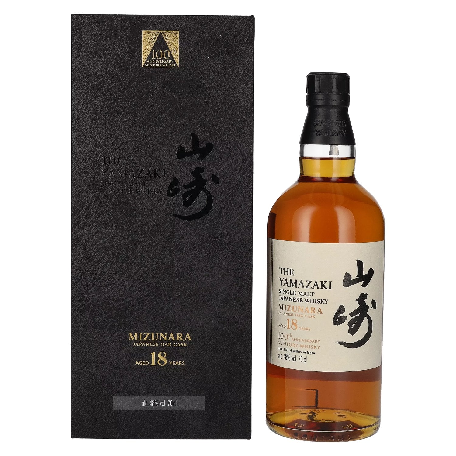 Suntory The Yamazaki 18 Years Old 100th Anniversary Single Malt Mizunara Japanese Oak Cask 48% Vol. 0,7l in Giftbox