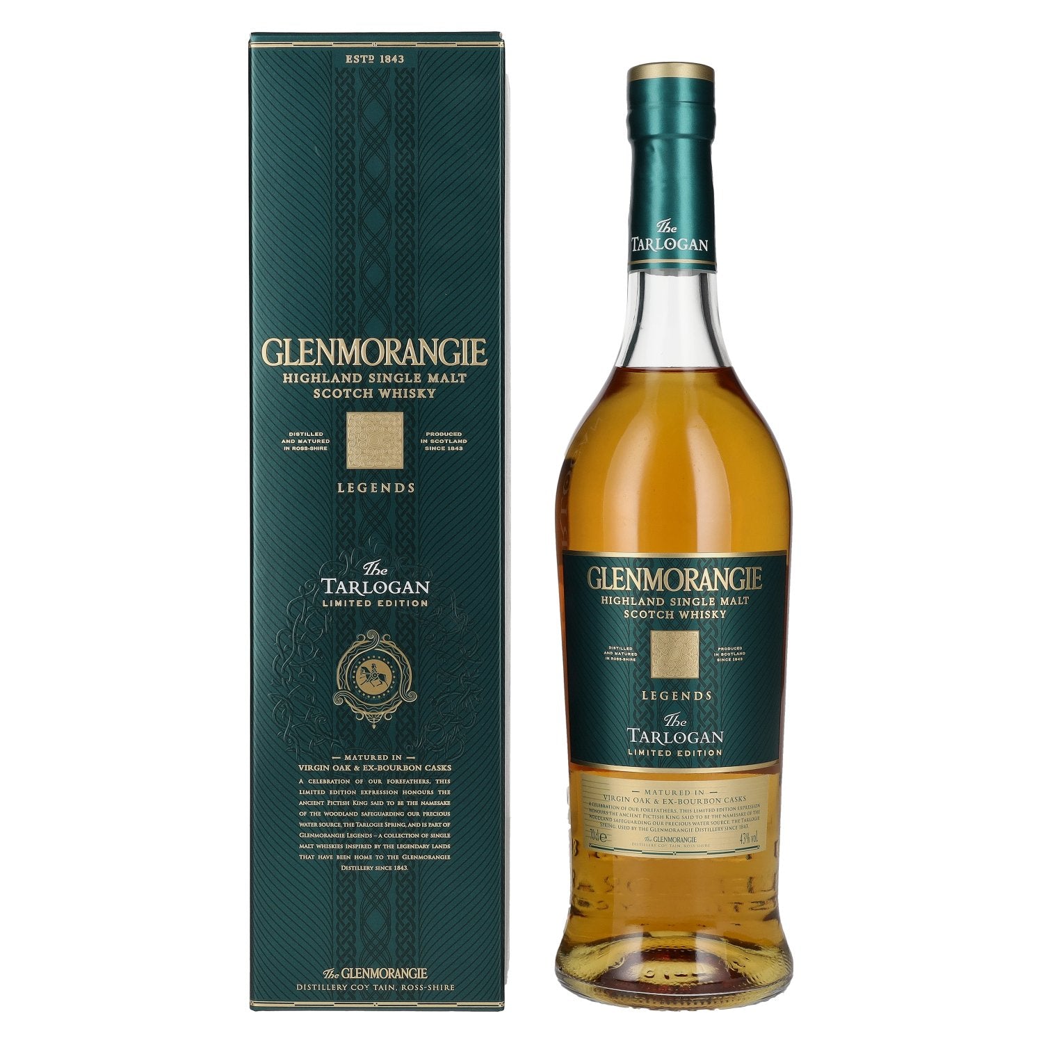 Glenmorangie Legends The TARLOGAN Highland Single Malt 43% Vol. 0,7l in Giftbox