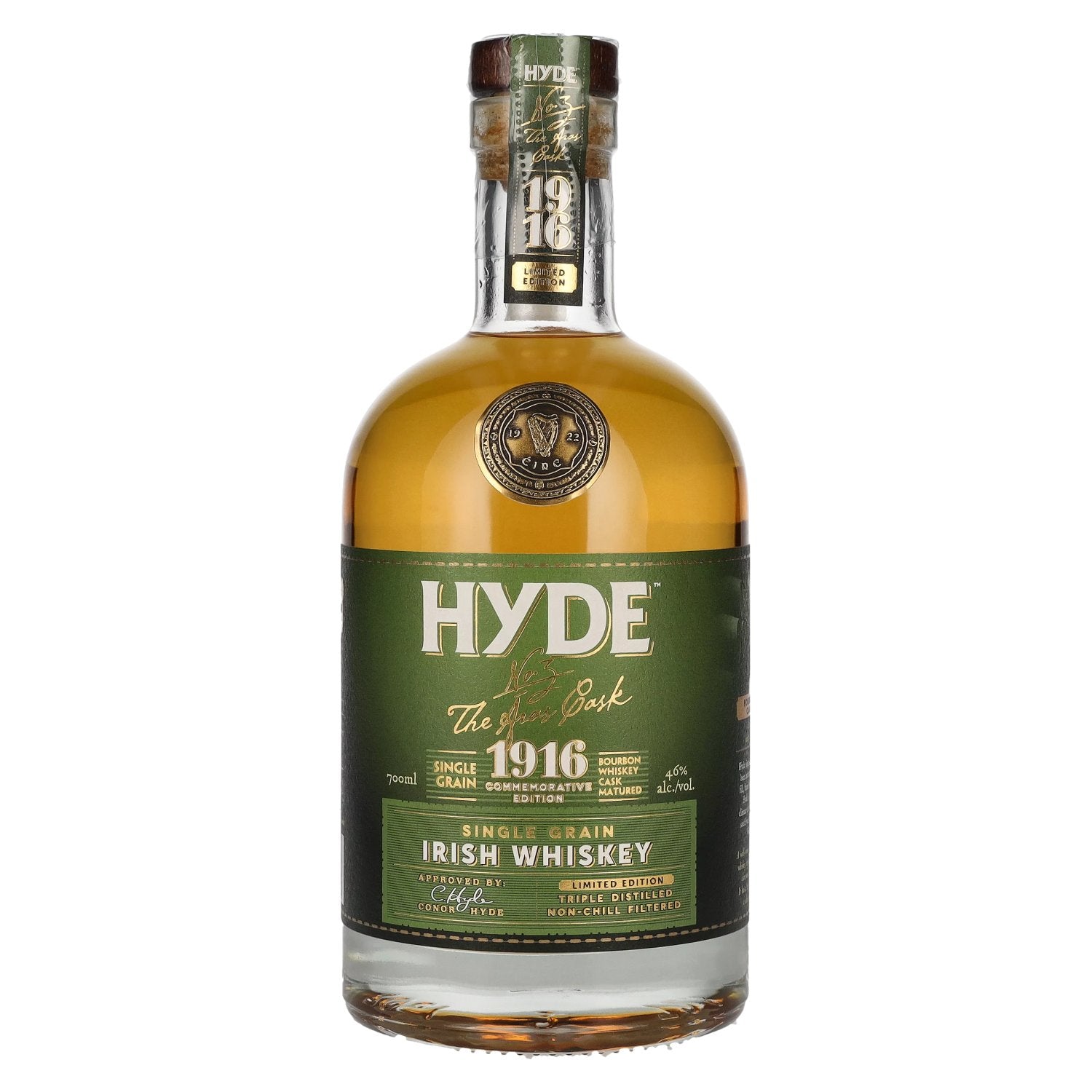 Hyde No.3 THE ARAS CASK 1916 Single Grain Irish Whiskey Limited Edition 46% Vol. 0,7l