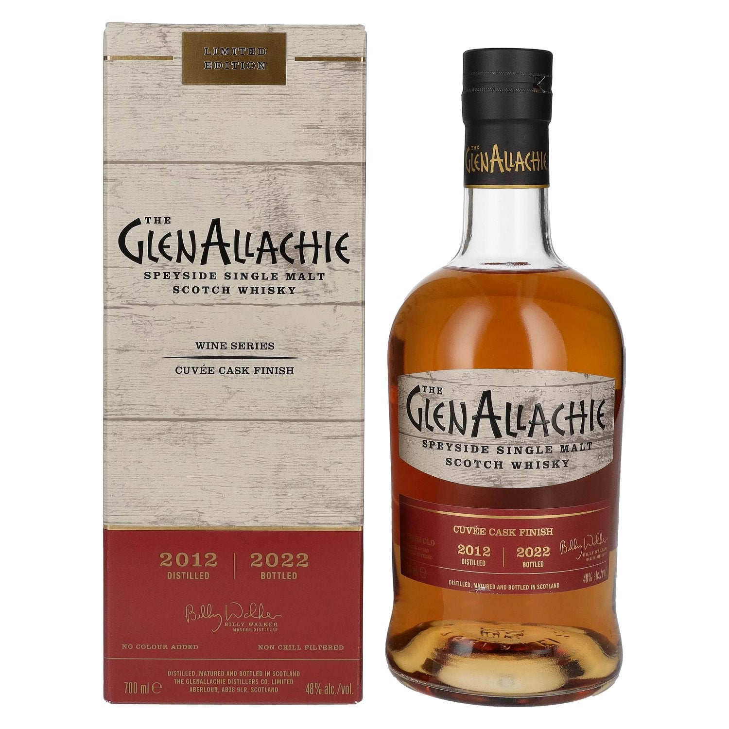 The GlenAllachie WINE SERIES Cuvee Cask Finish 2012 48% Vol. 0,7l in Giftbox