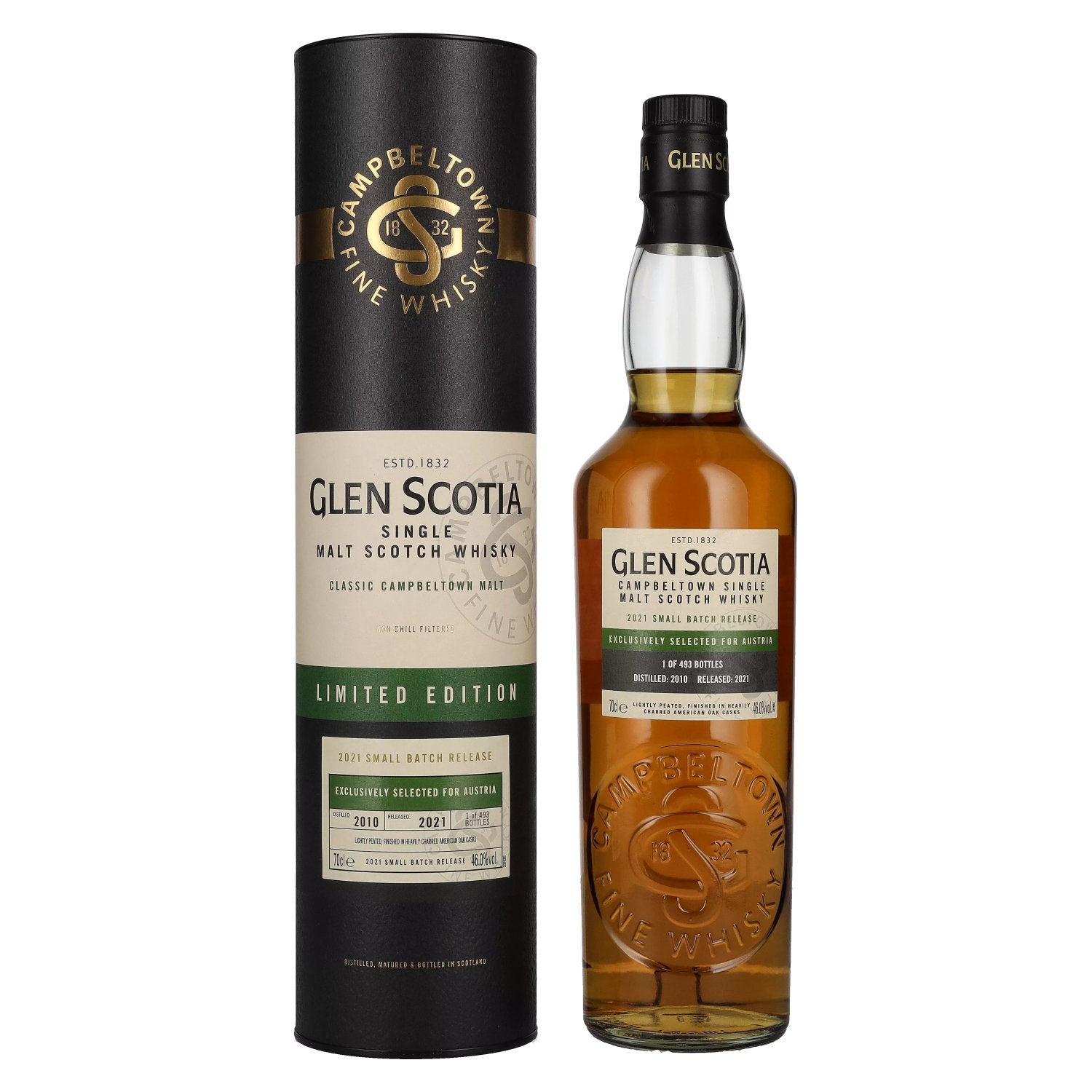 Glen Scotia 10 Years Old AUSTRIA Edition 46% Vol. 0,7l in Giftbox