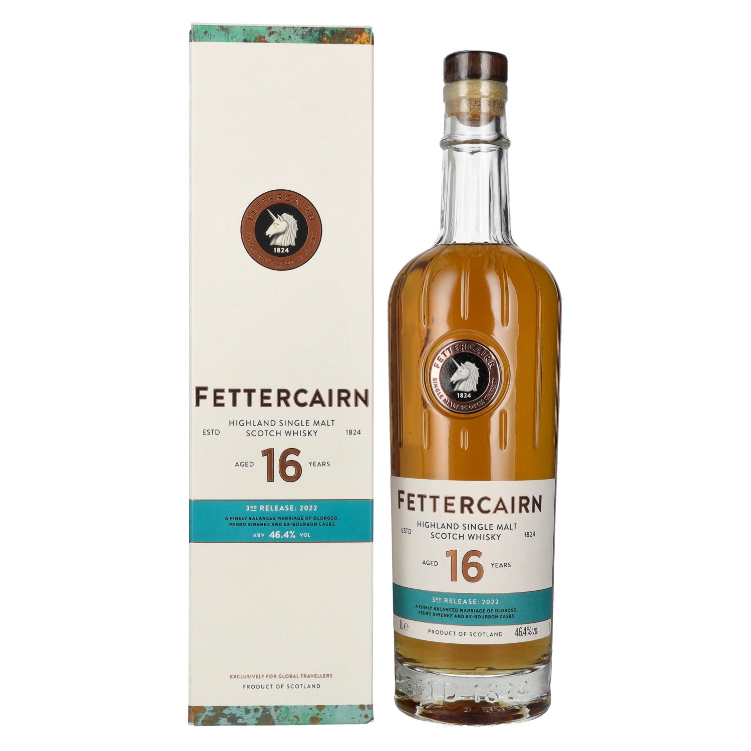 Fettercairn 16 Years Old Highland Single Malt Scotch Whisky 46,4% Vol. 1l in Giftbox