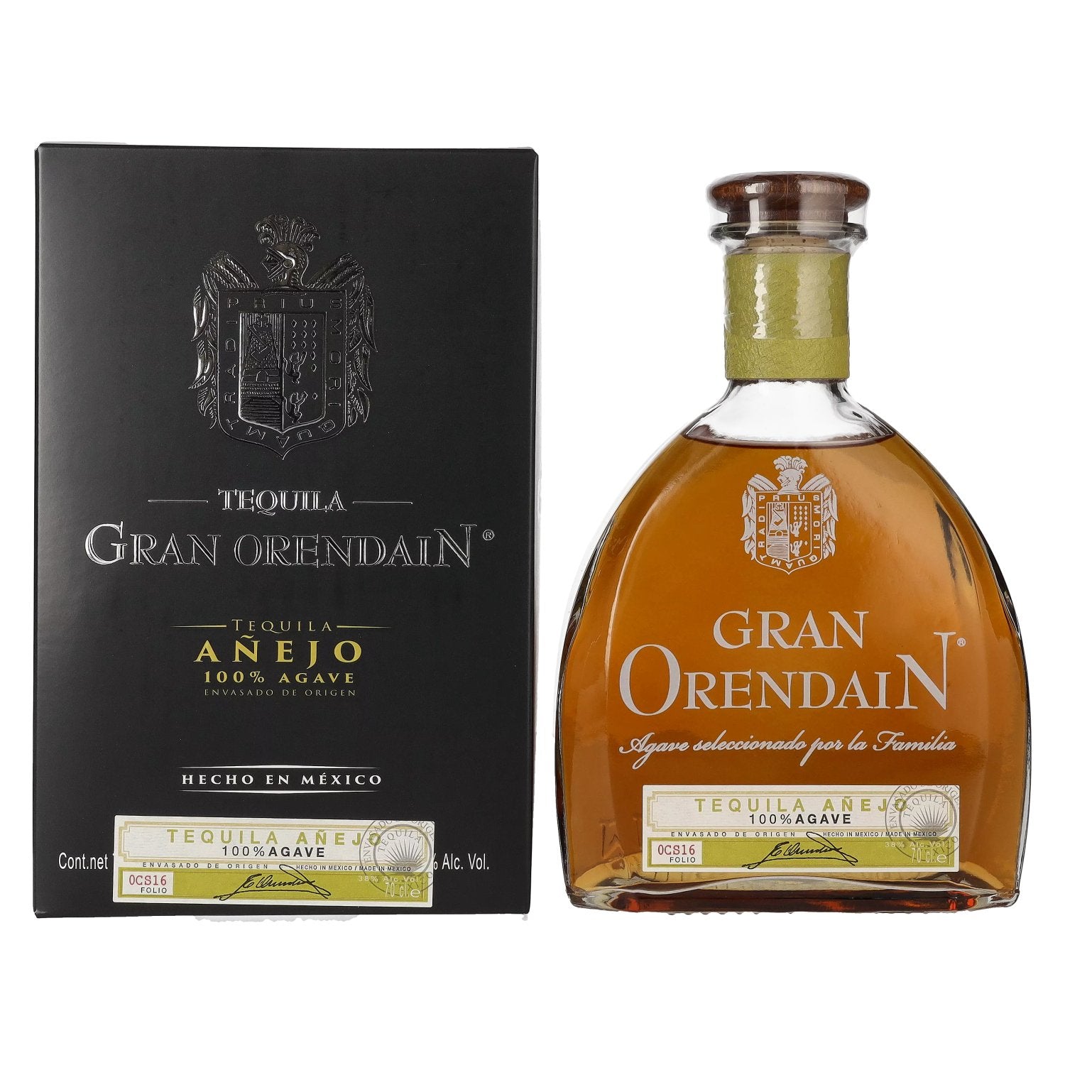 Gran Orendain Tequila ANEJO 100% Agave 38% Vol. 0,7l in Giftbox