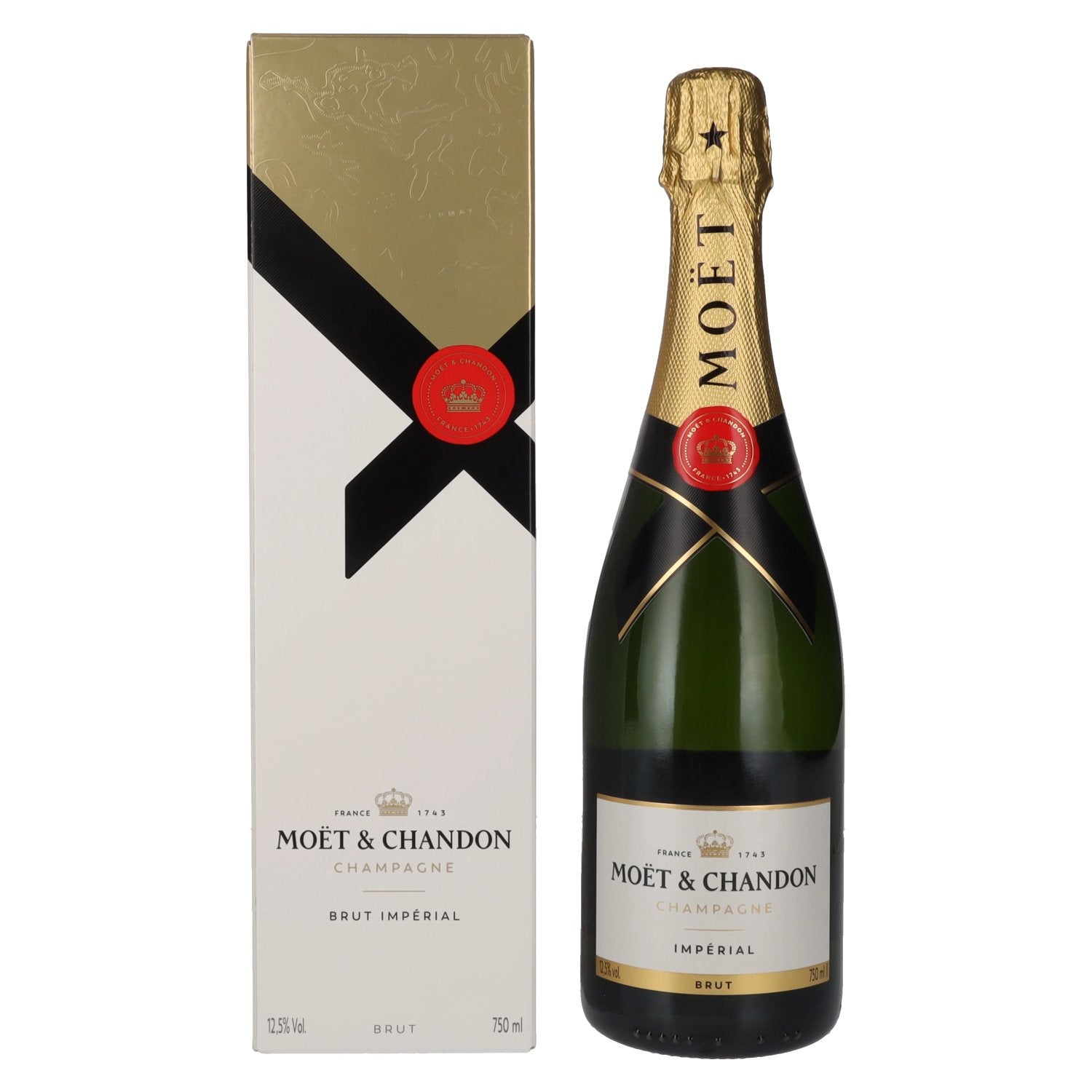 Moet & Chandon Champagne IMPERIAL Brut 12,5% Vol. 0,75l in Giftbox