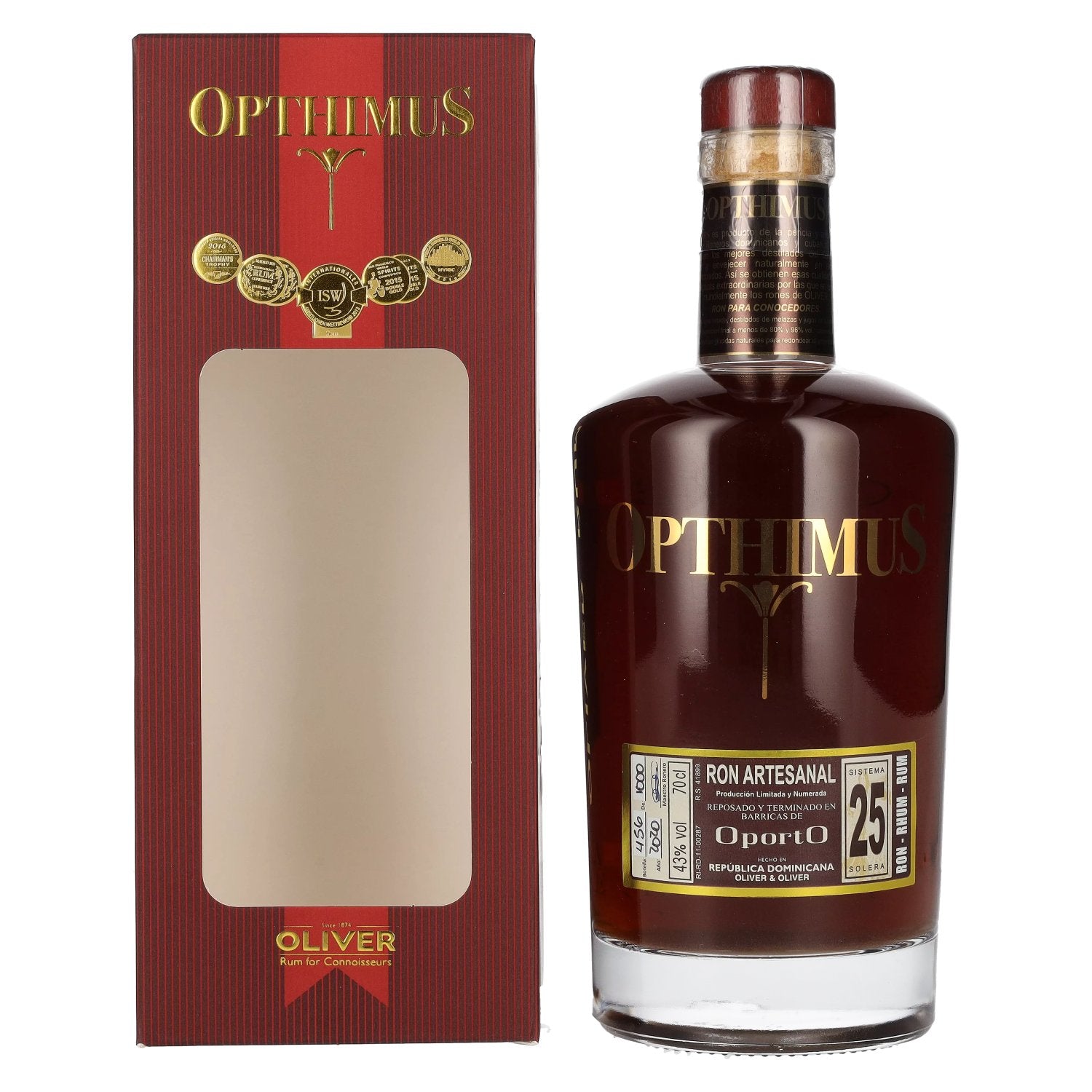 Opthimus 25 Sistema Solera OportO Ron Artesanal 43% Vol. 0,7l in Giftbox