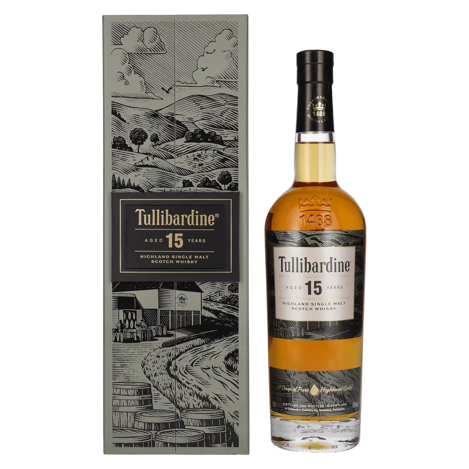 Tullibardine 15 Years Old Highland Single Malt Scotch Whisky 43% Vol. 0,7l in Giftbox