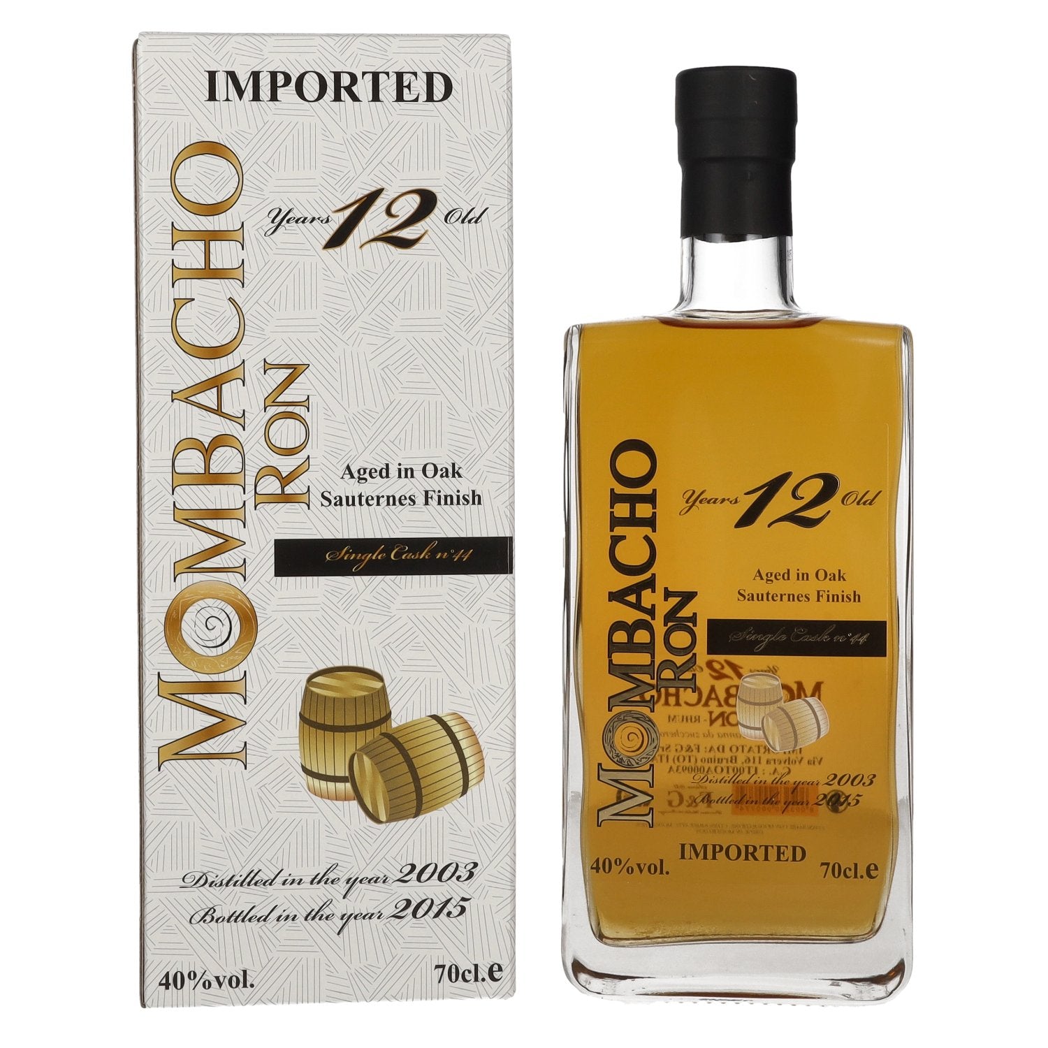 Mombacho Ron 12 Years Old Sauternes Finish 40% Vol. 0,7l in Giftbox