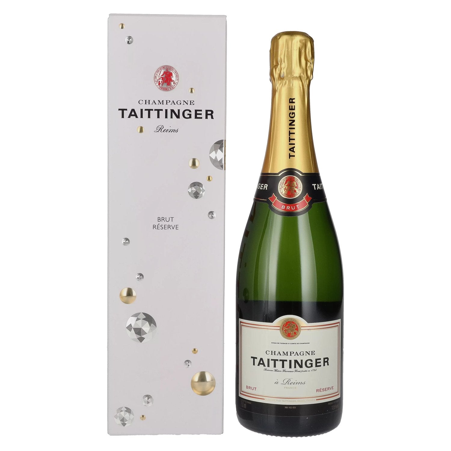 Taittinger Champagne Reserve Brut 12,5% Vol. 0,75l in Giftbox