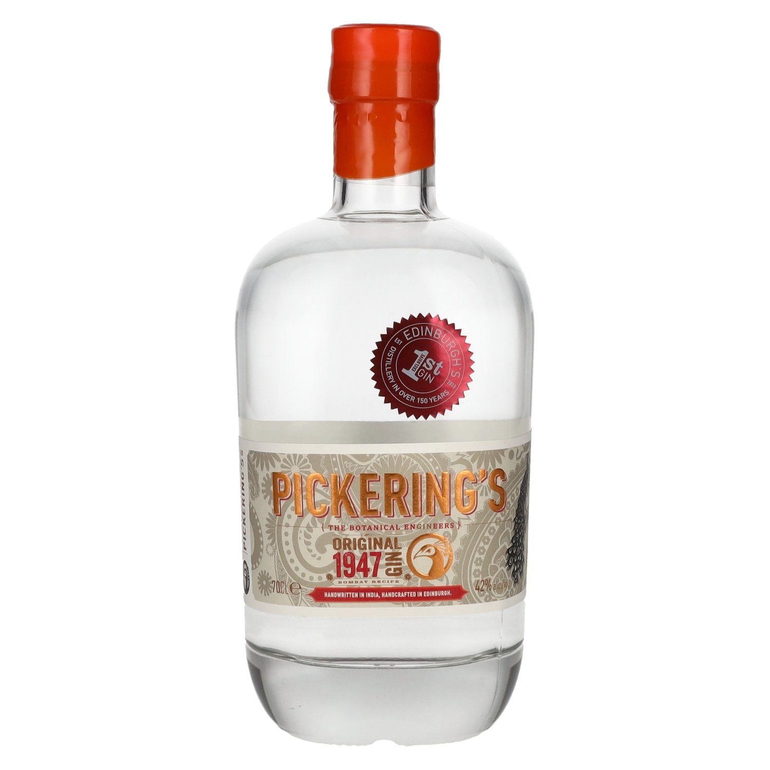 Pickering's Gin 1947 ORIGINAL GIN Bombay Recipe 42% Vol. 0,7l