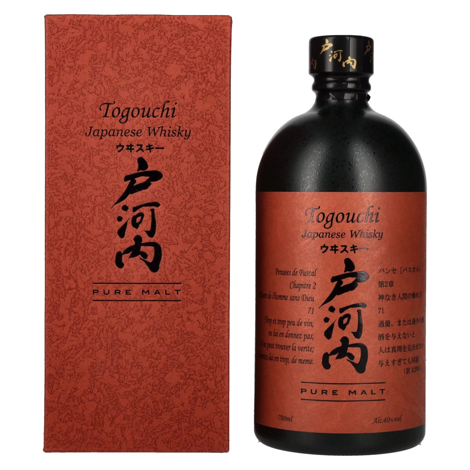 Togouchi PURE MALT Japanese Whisky 40% Vol. 0,7l in Giftbox