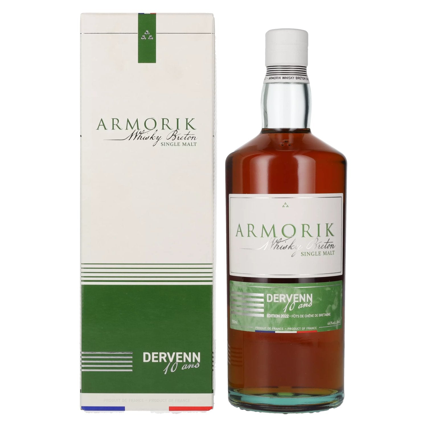 Armorik DERVENN Whisky Breton Single Malt 2022 46% Vol. 0,7l in Giftbox